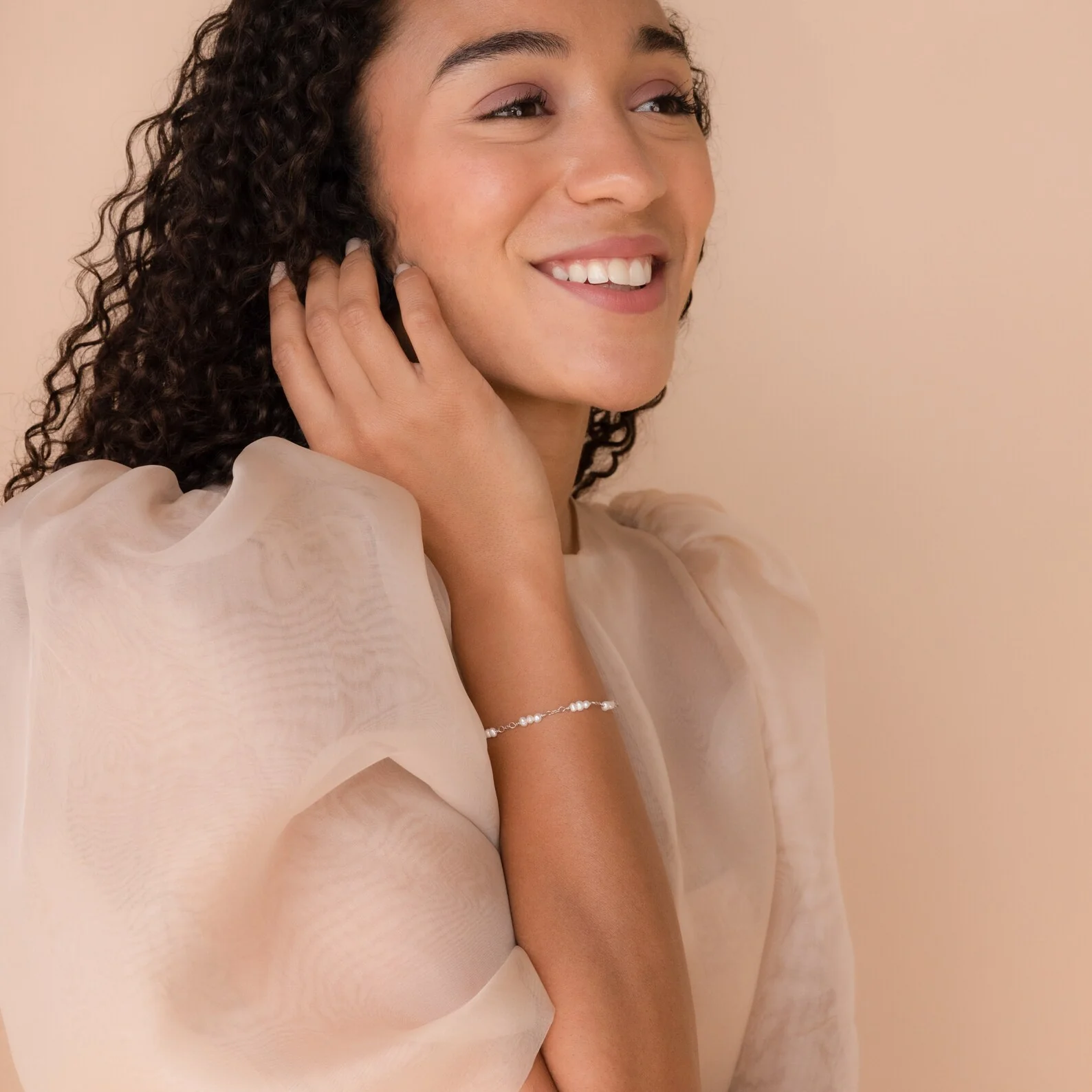 Hali Pearl Station Bracelet - Image 7