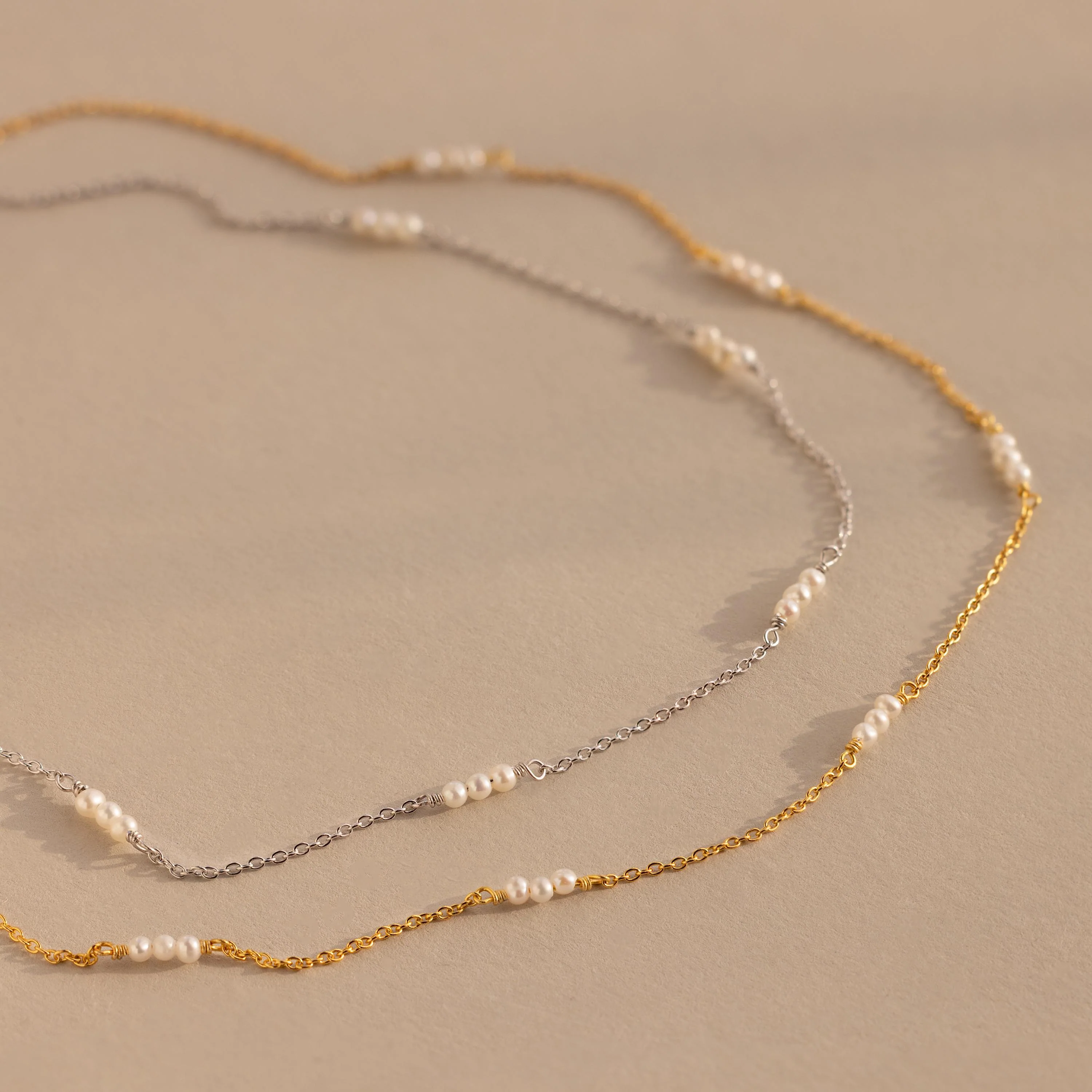 Hali Pearl Station Necklace - Image 6