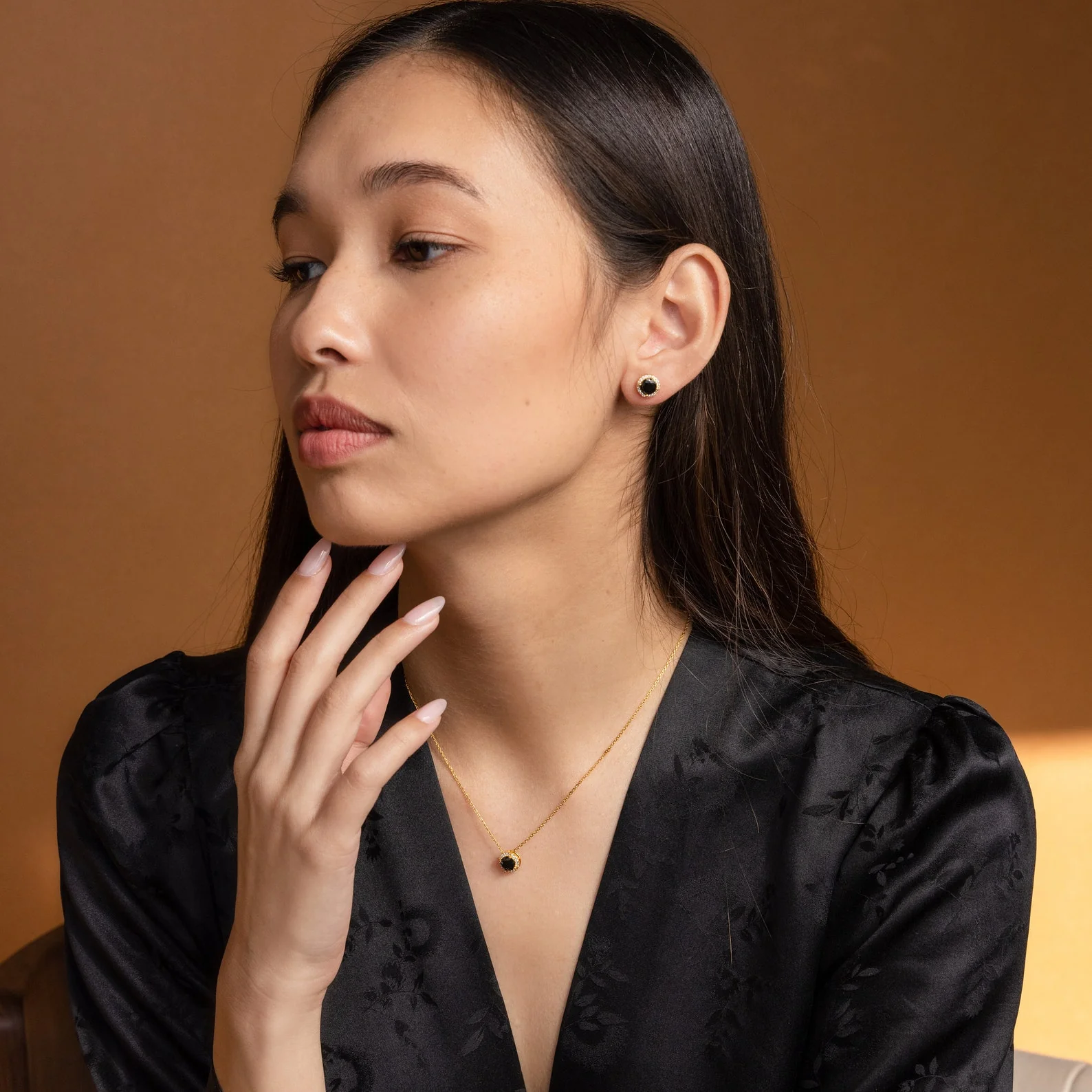 Halo Birthstone Studs - Image 8
