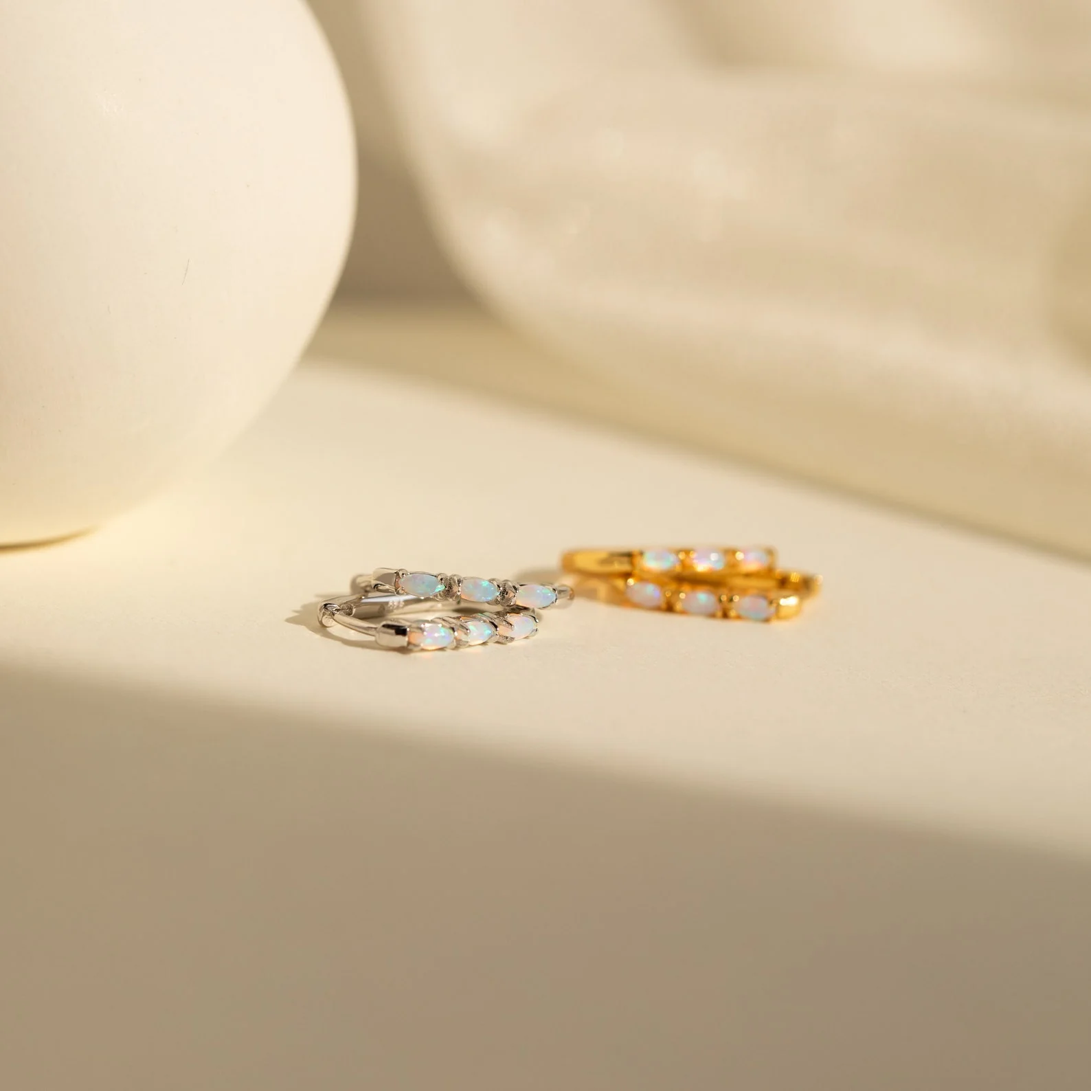 Halo Opal Hoops - Image 6