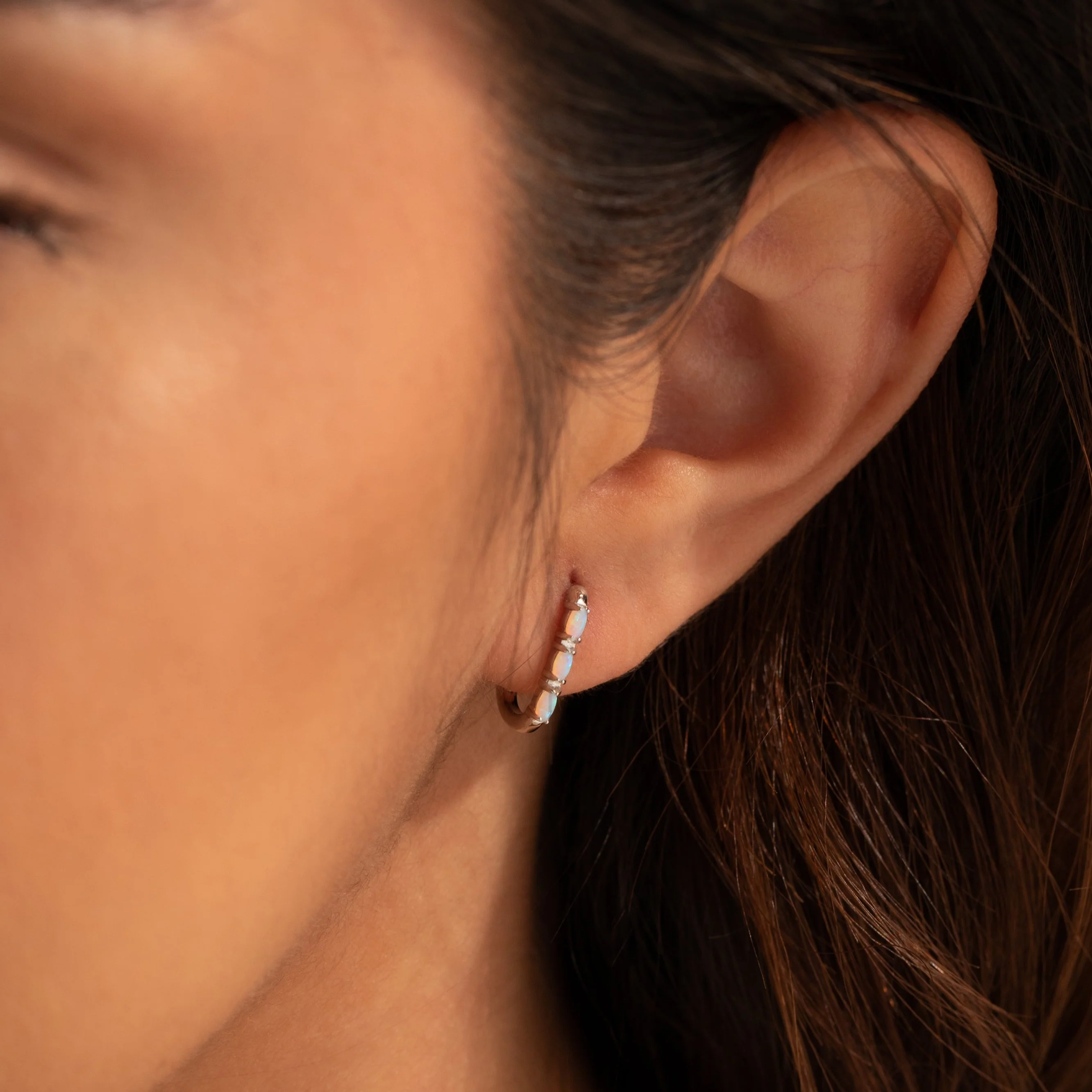 Halo Opal Hoops - Image 7