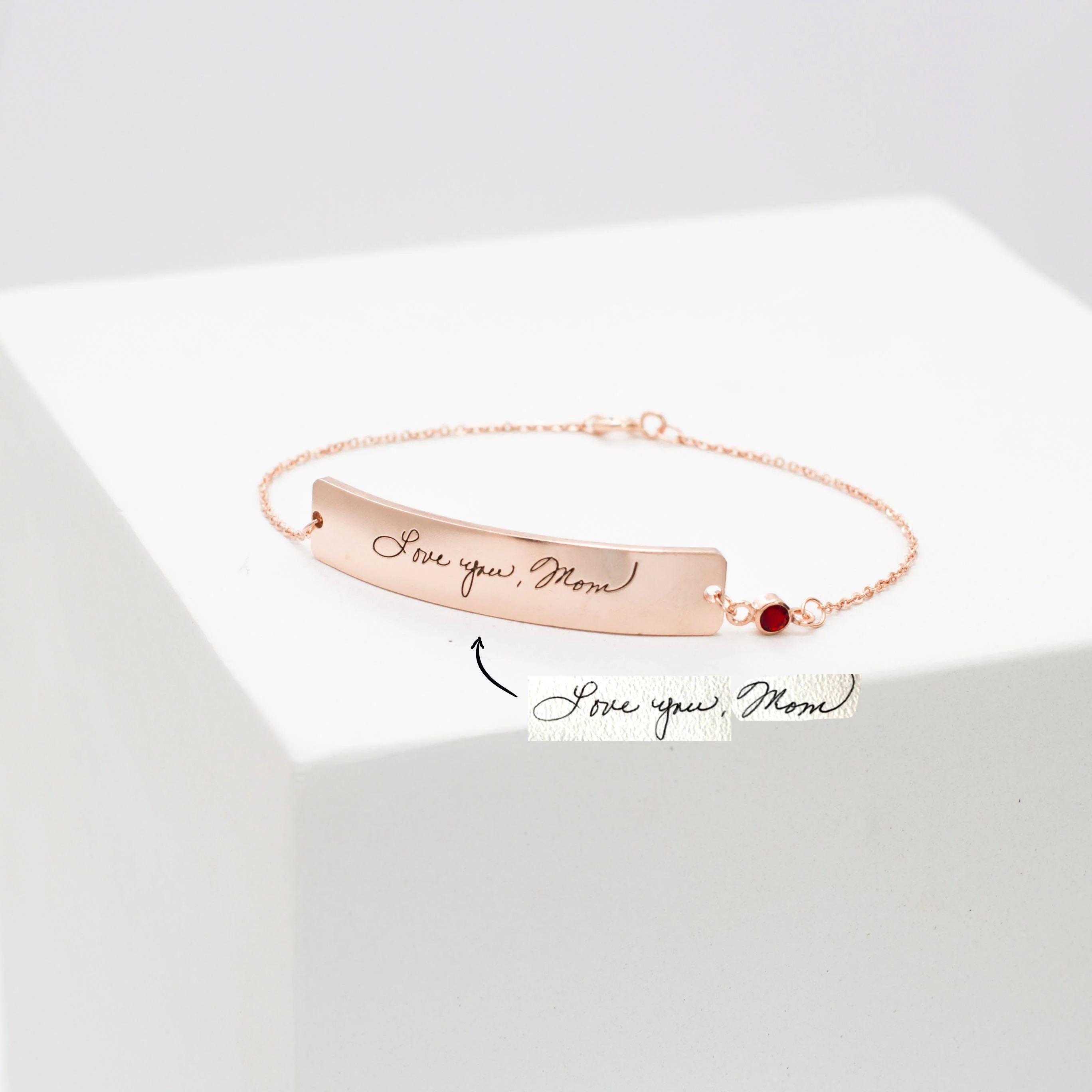 Handwriting Bar Bracelet - Image 4