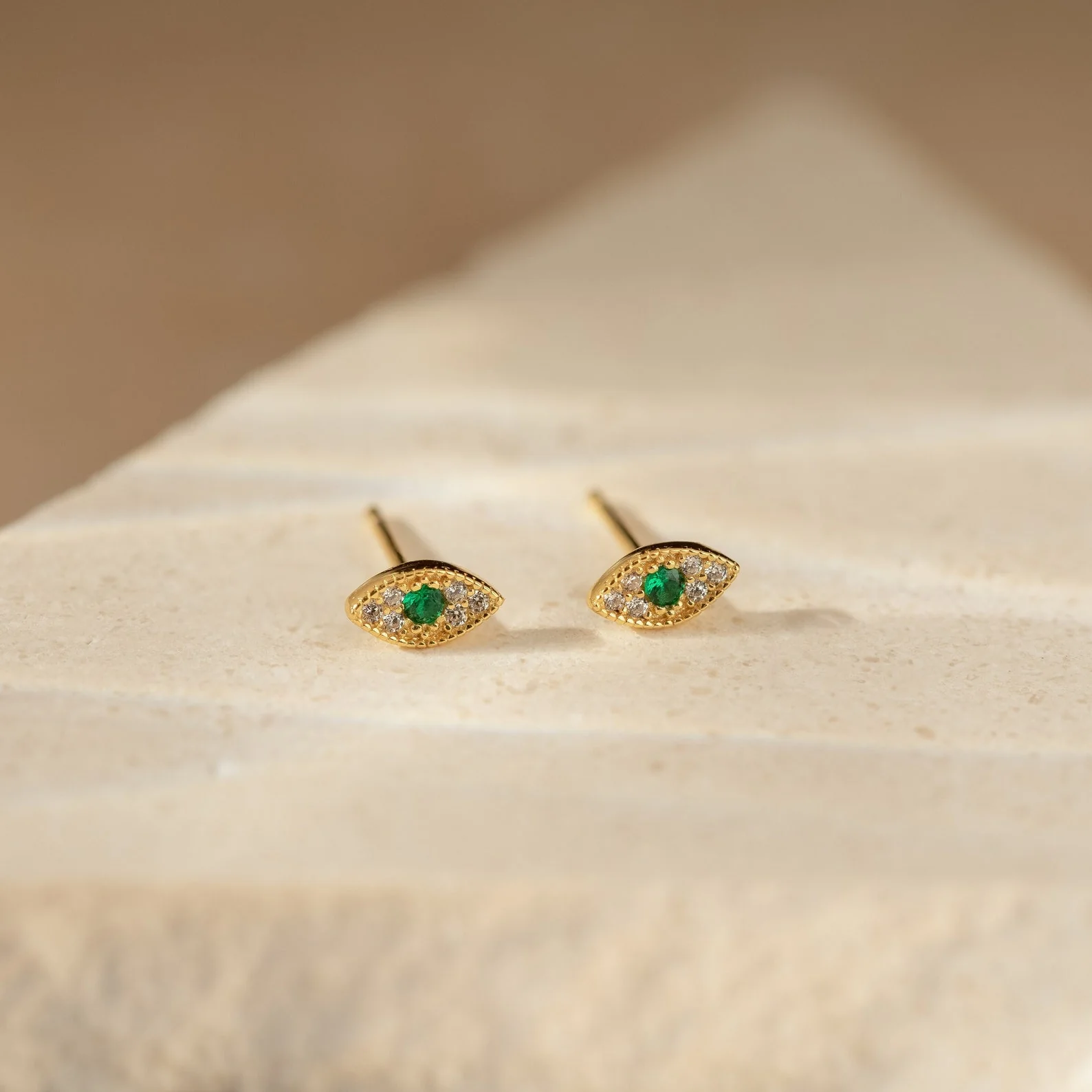 Haven Emerald Eye Studs - Image 3