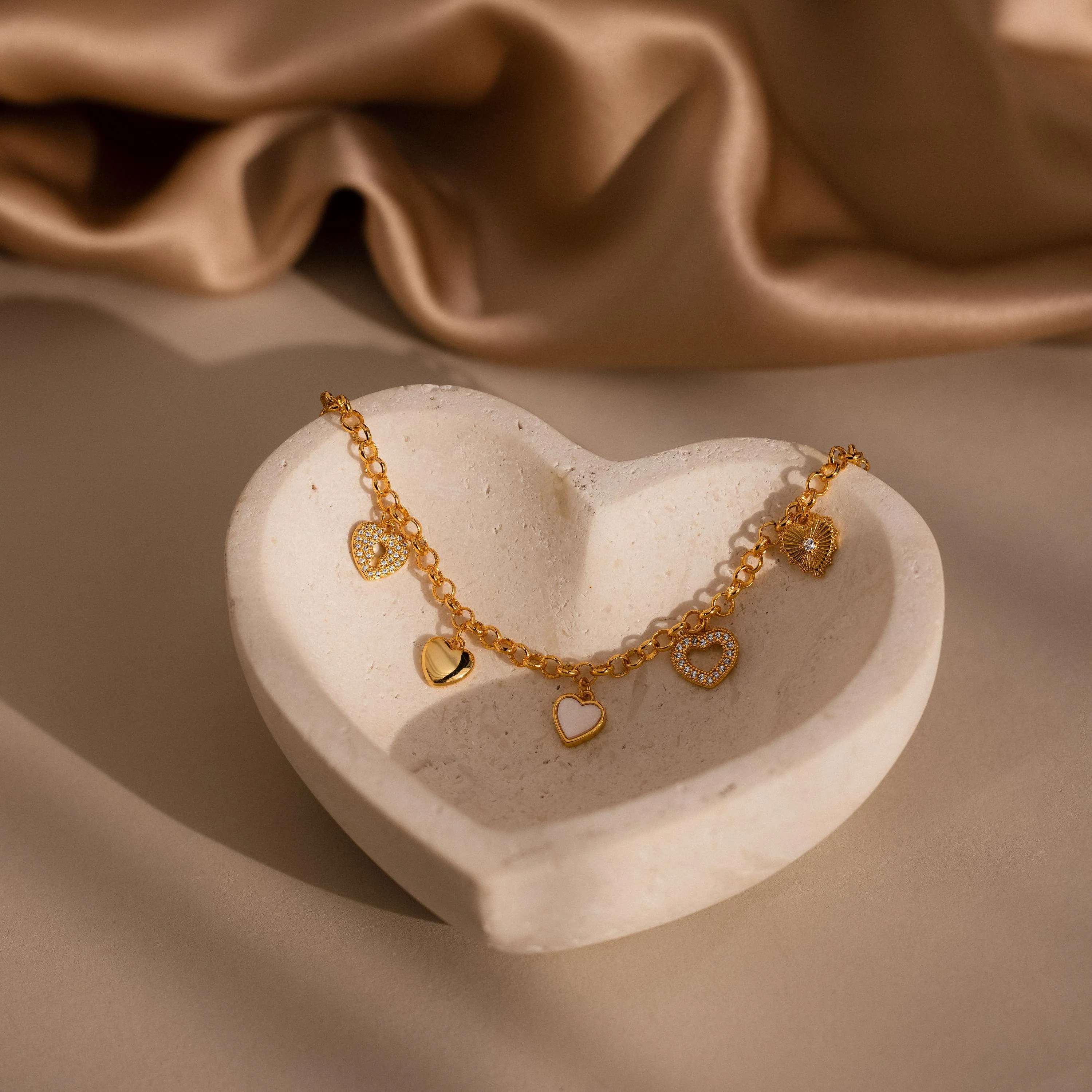 Heart Charm Bracelet - Image 7