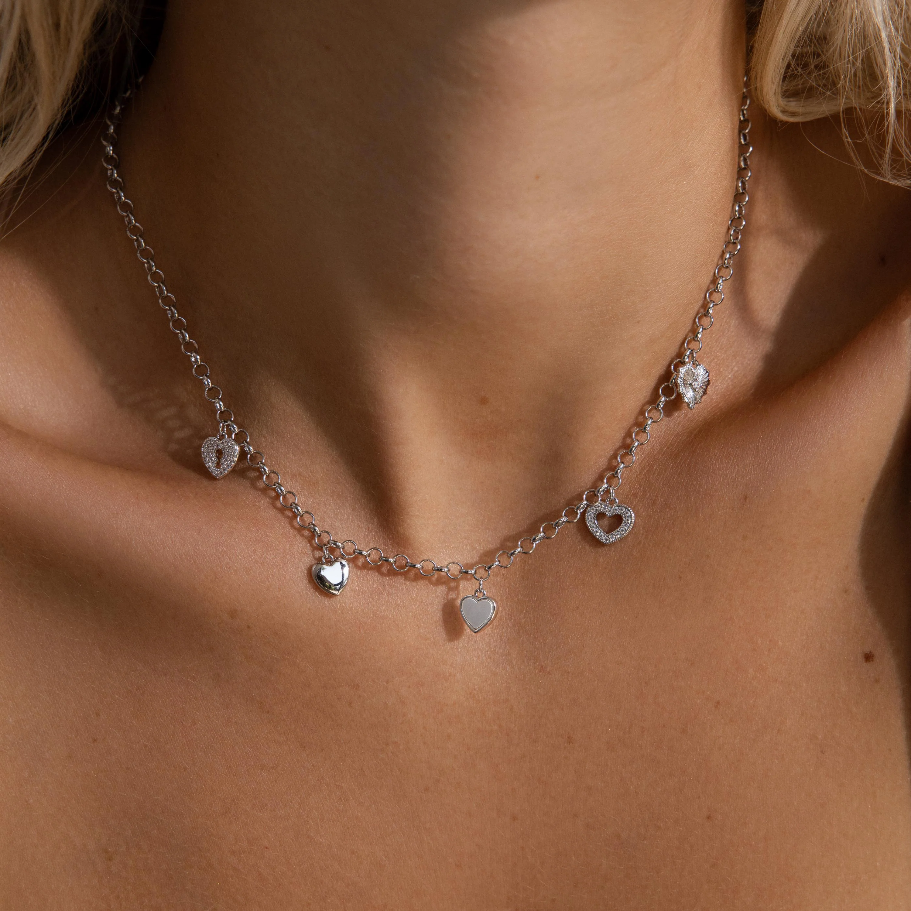 Heart Charm Necklace - Image 5