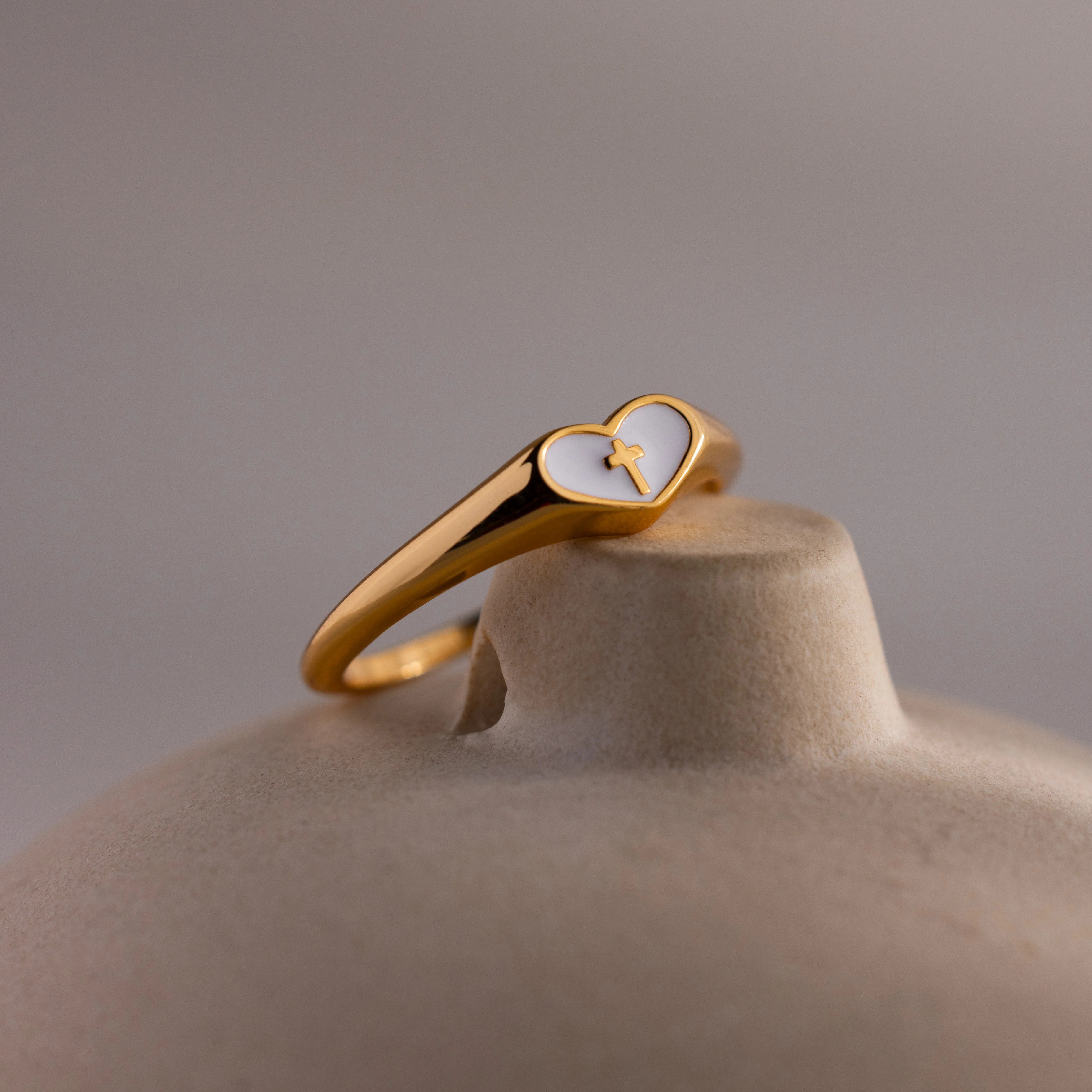 Heart Cross Ring - Image 3