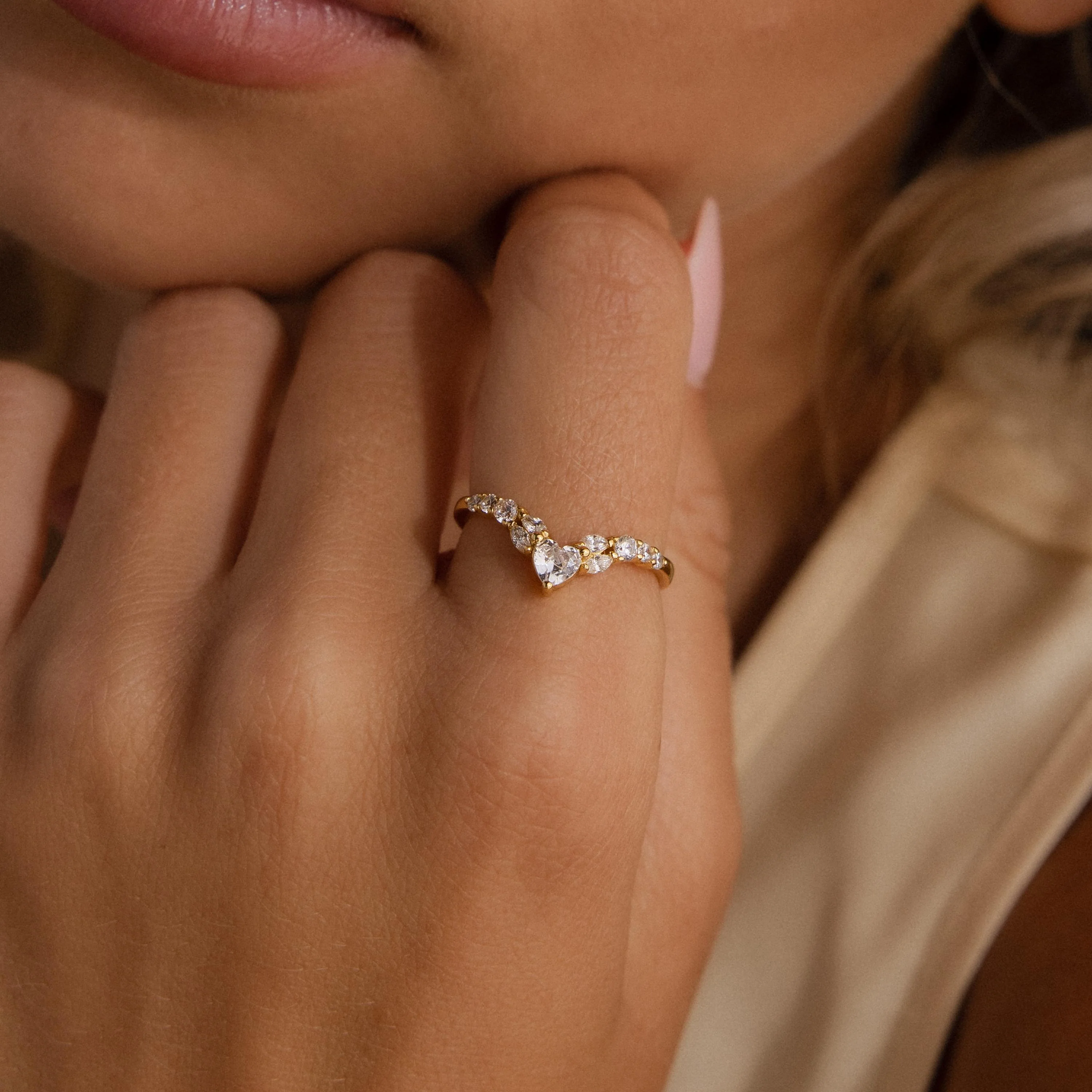 Heart Curve Cluster Ring - Image 2