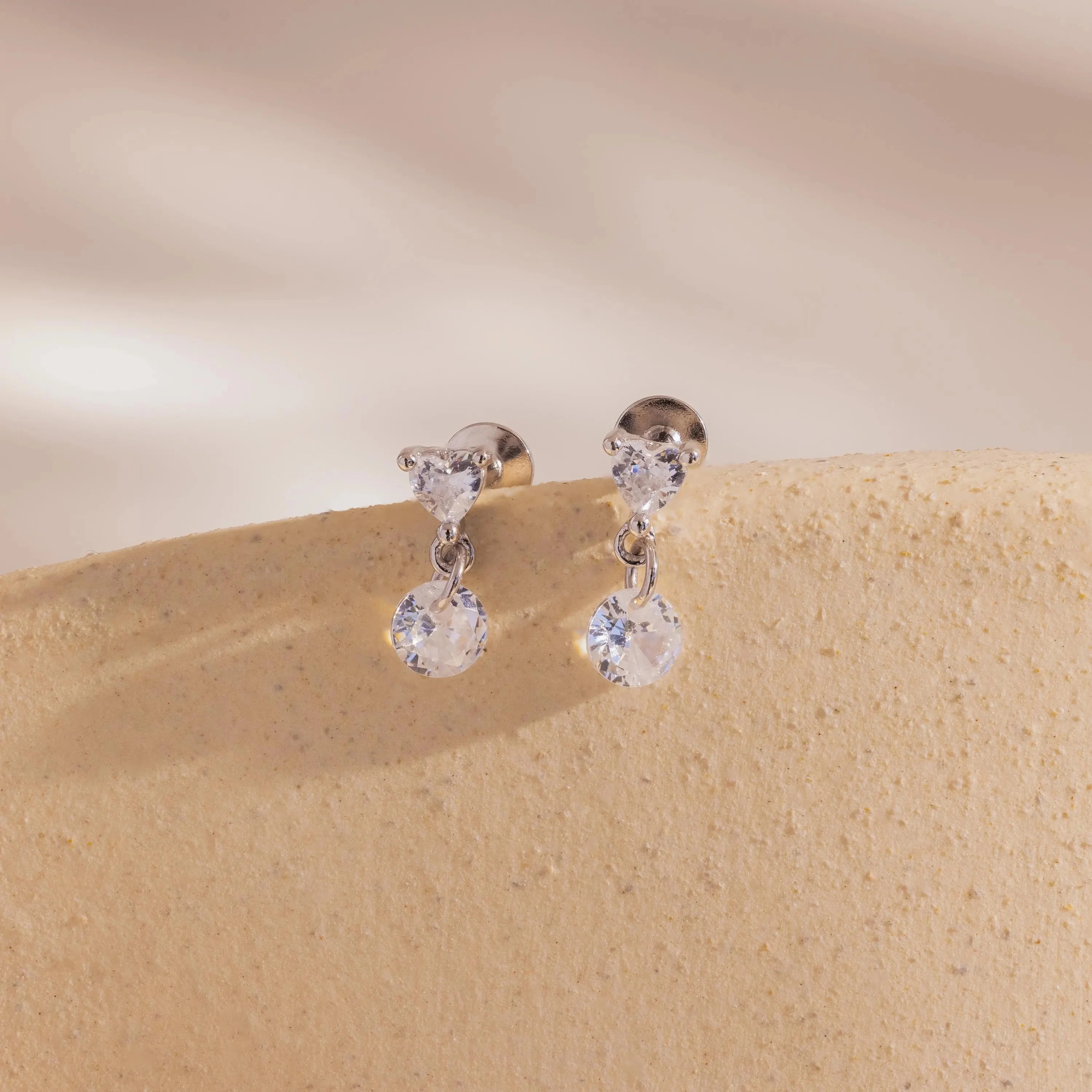 Heart Drop Flatback Studs - Image 4