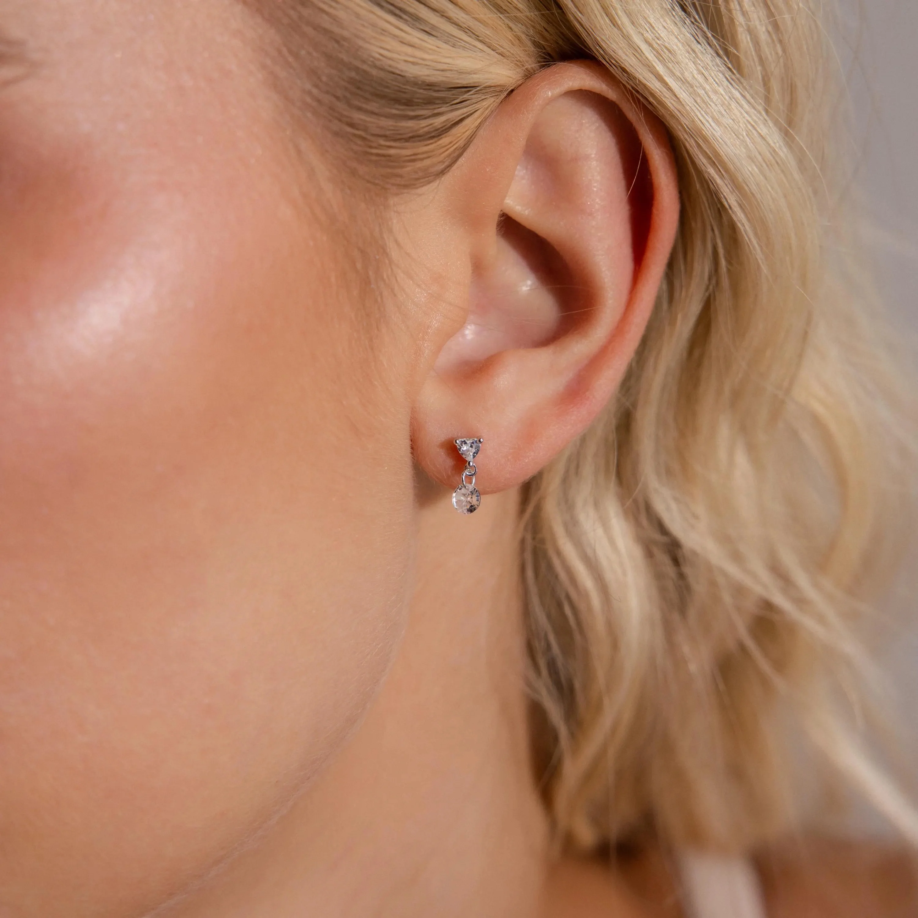 Heart Drop Flatback Studs - Image 5