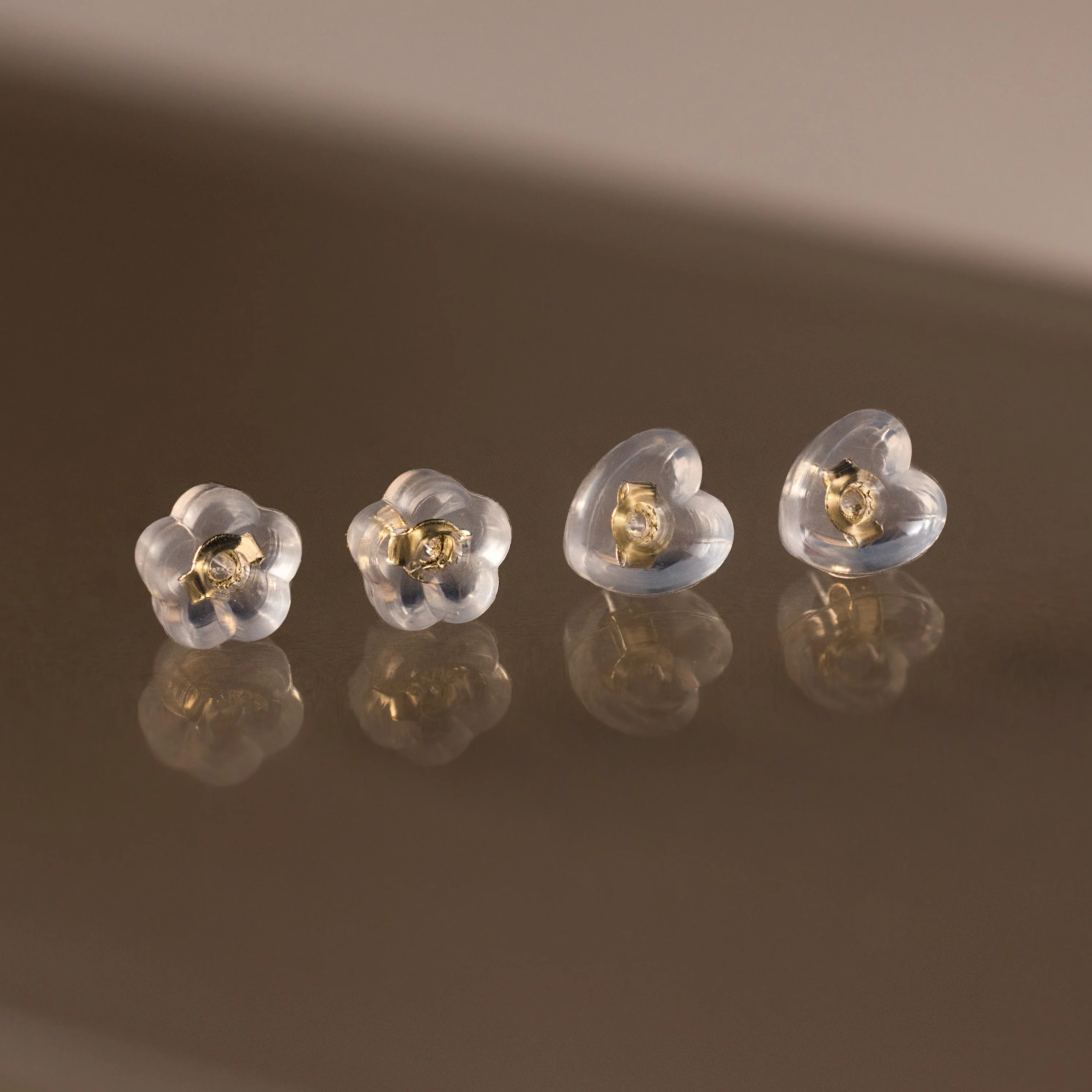 Heart & Flower Earring Backs