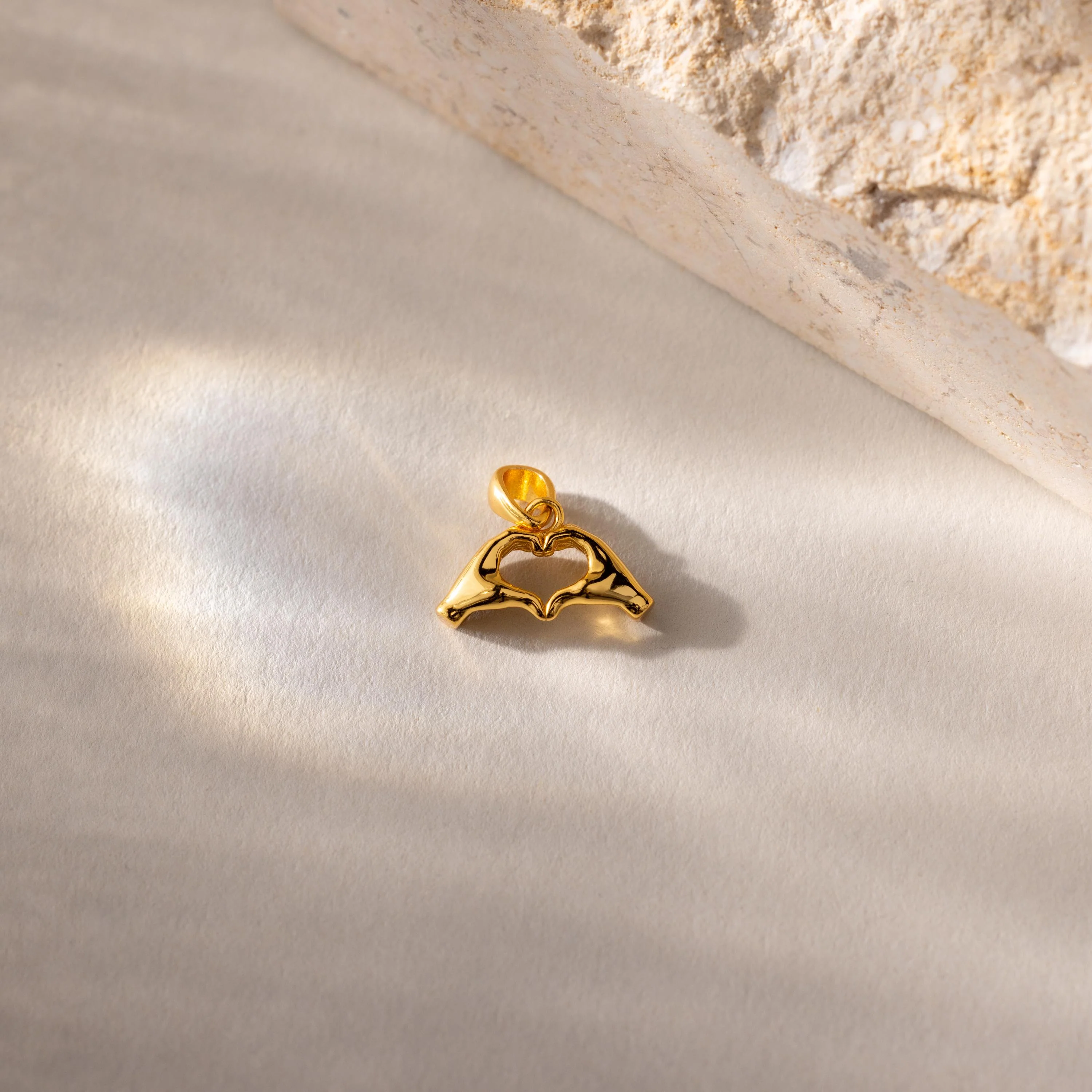 Heart Hand Charm