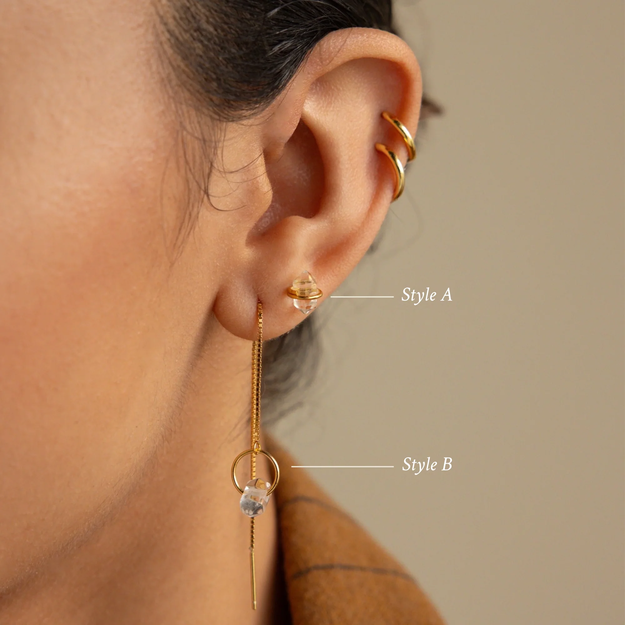 Herkimer Diamond Earrings - Image 8