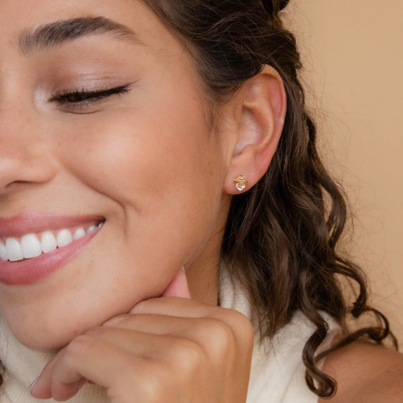 Herkimer Diamond Studs - Image 2