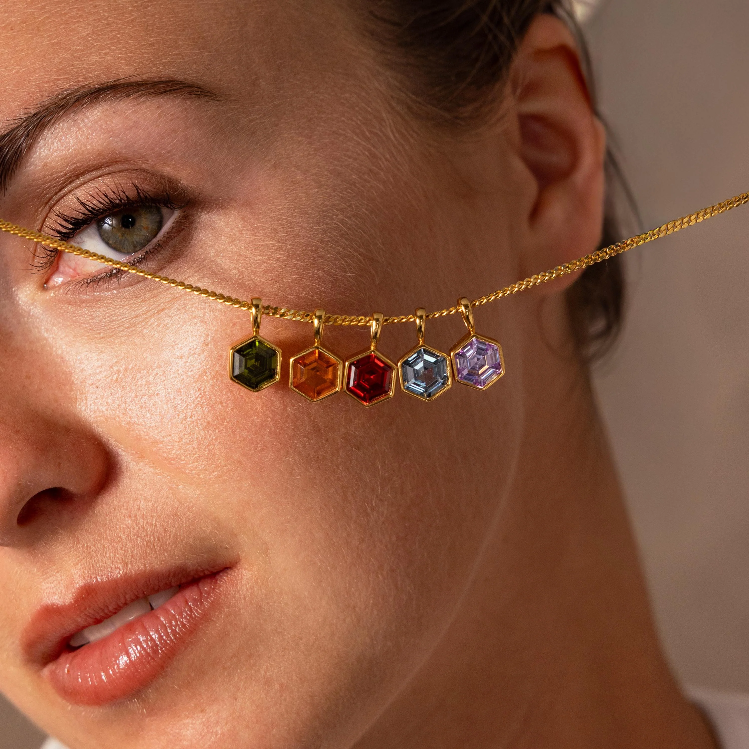 Hexagon Birthstone Charm - Image 6