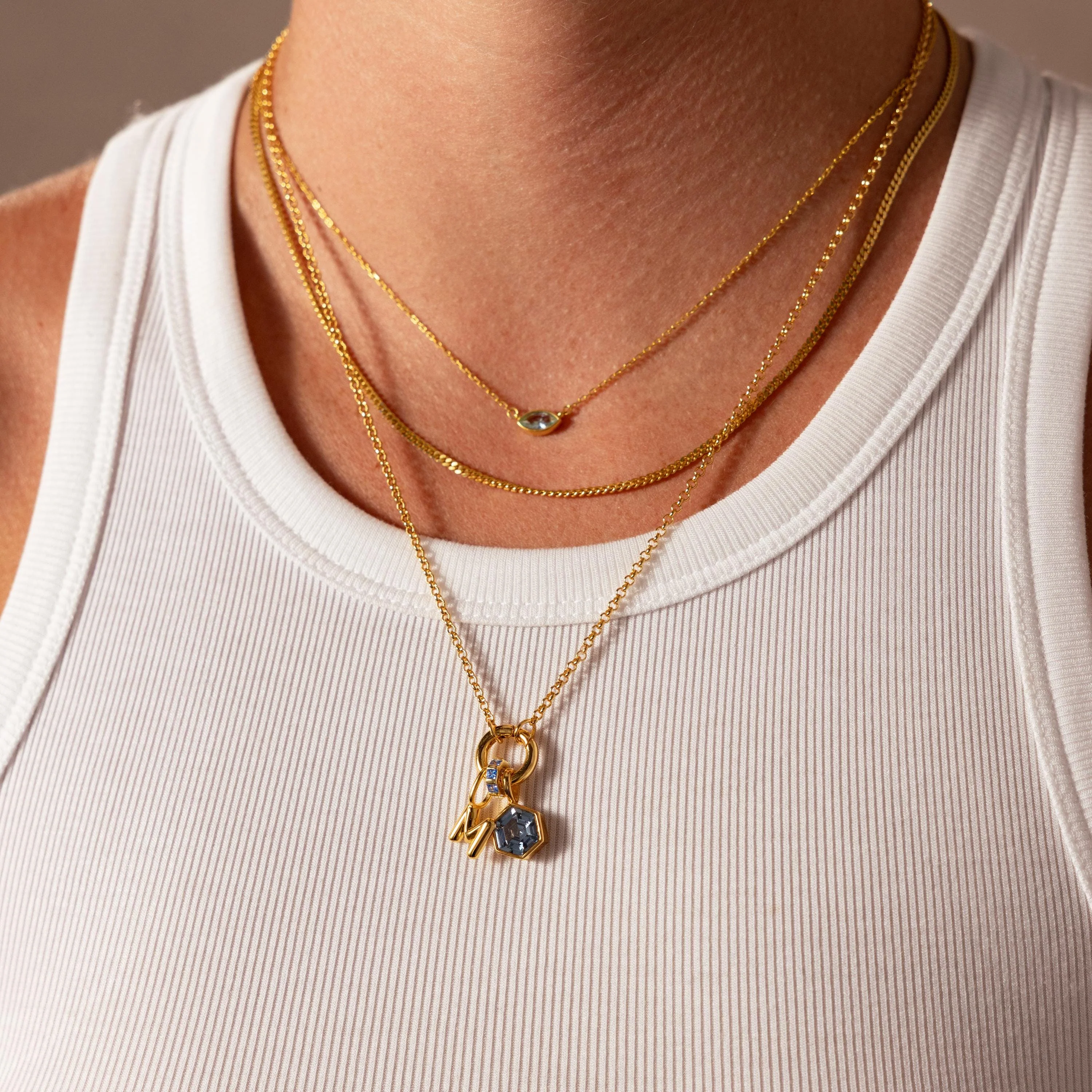 Hexagon Ruby Charm - Image 2
