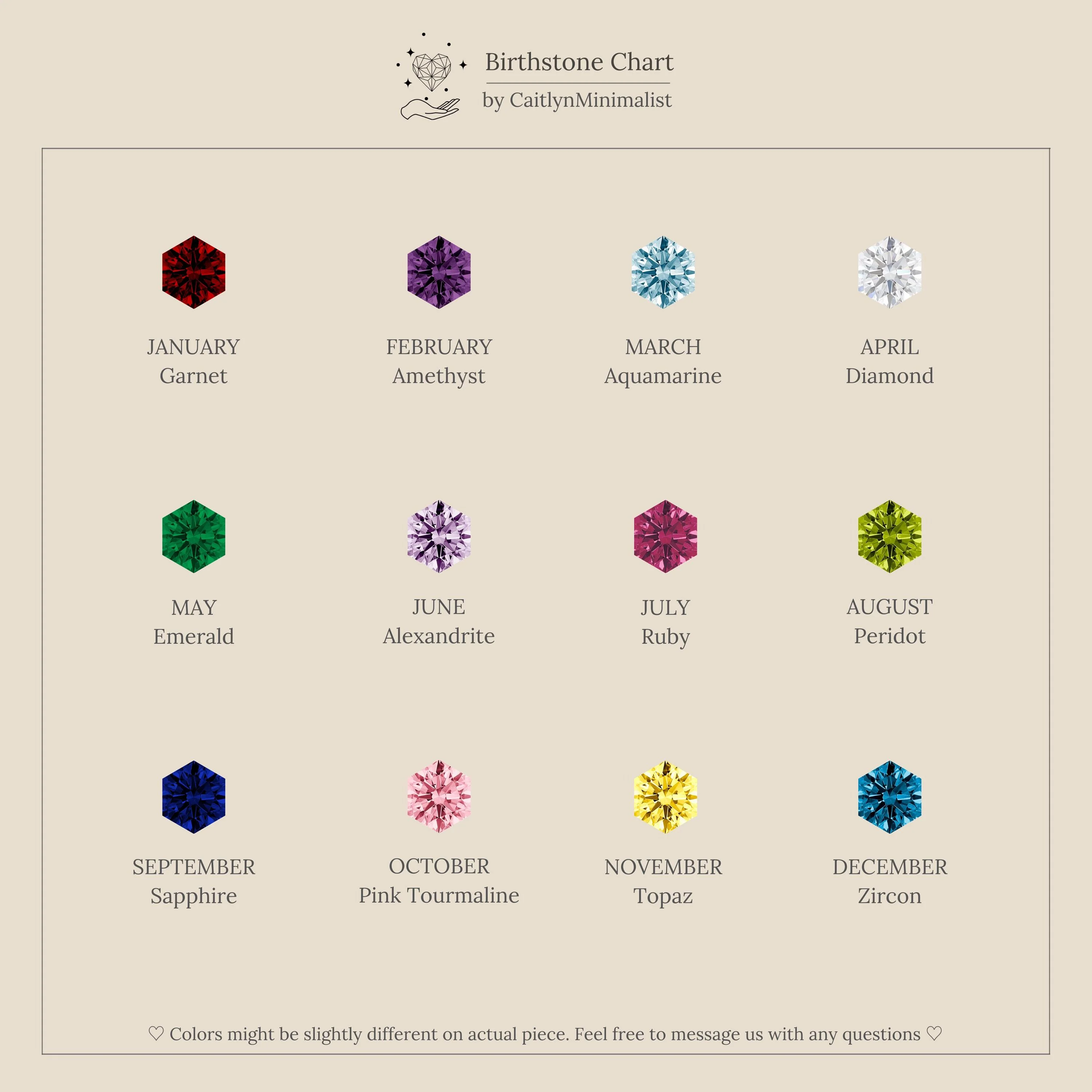 Hexagon Ruby Charm - Image 4