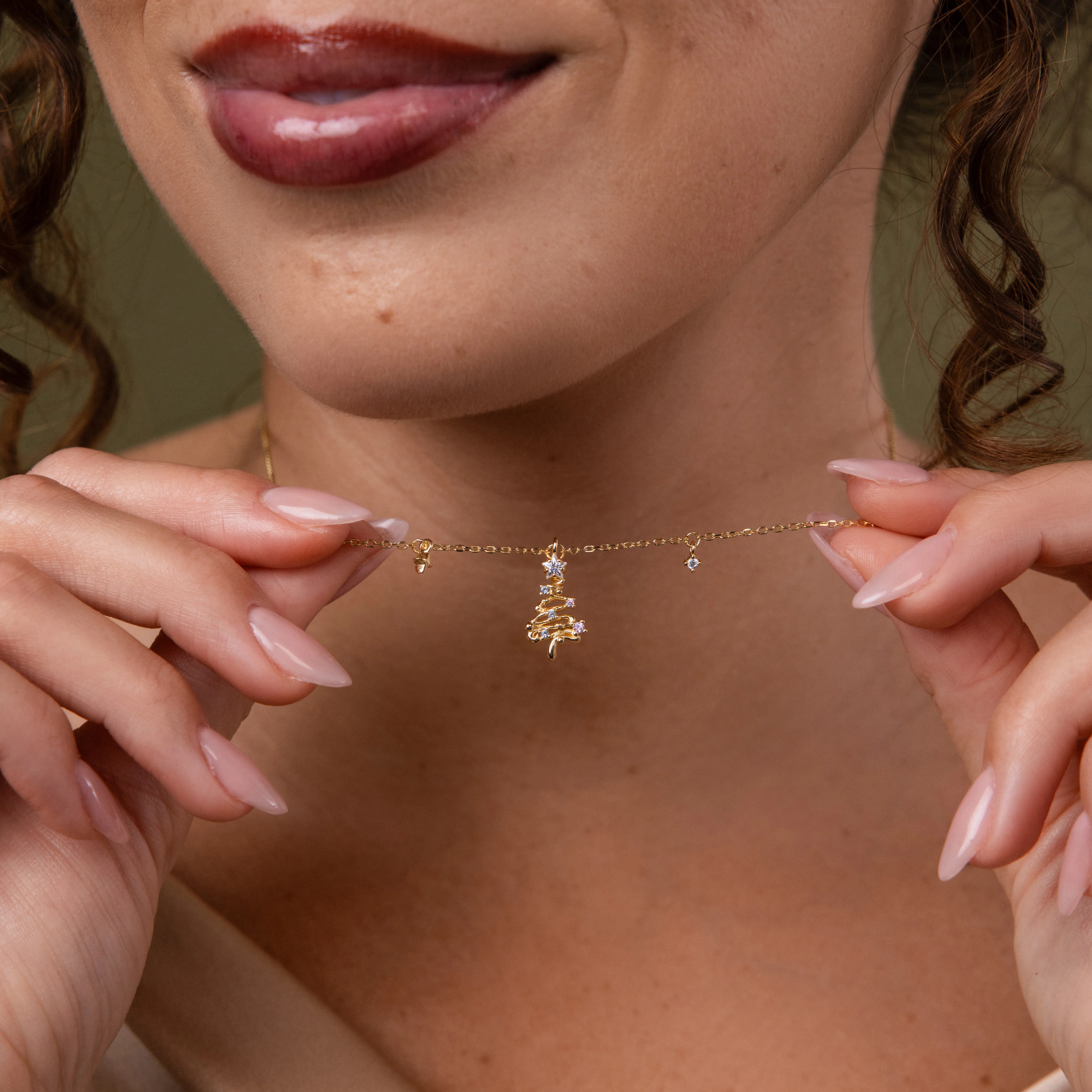 Holiday Diamond Tree Necklace - Image 9