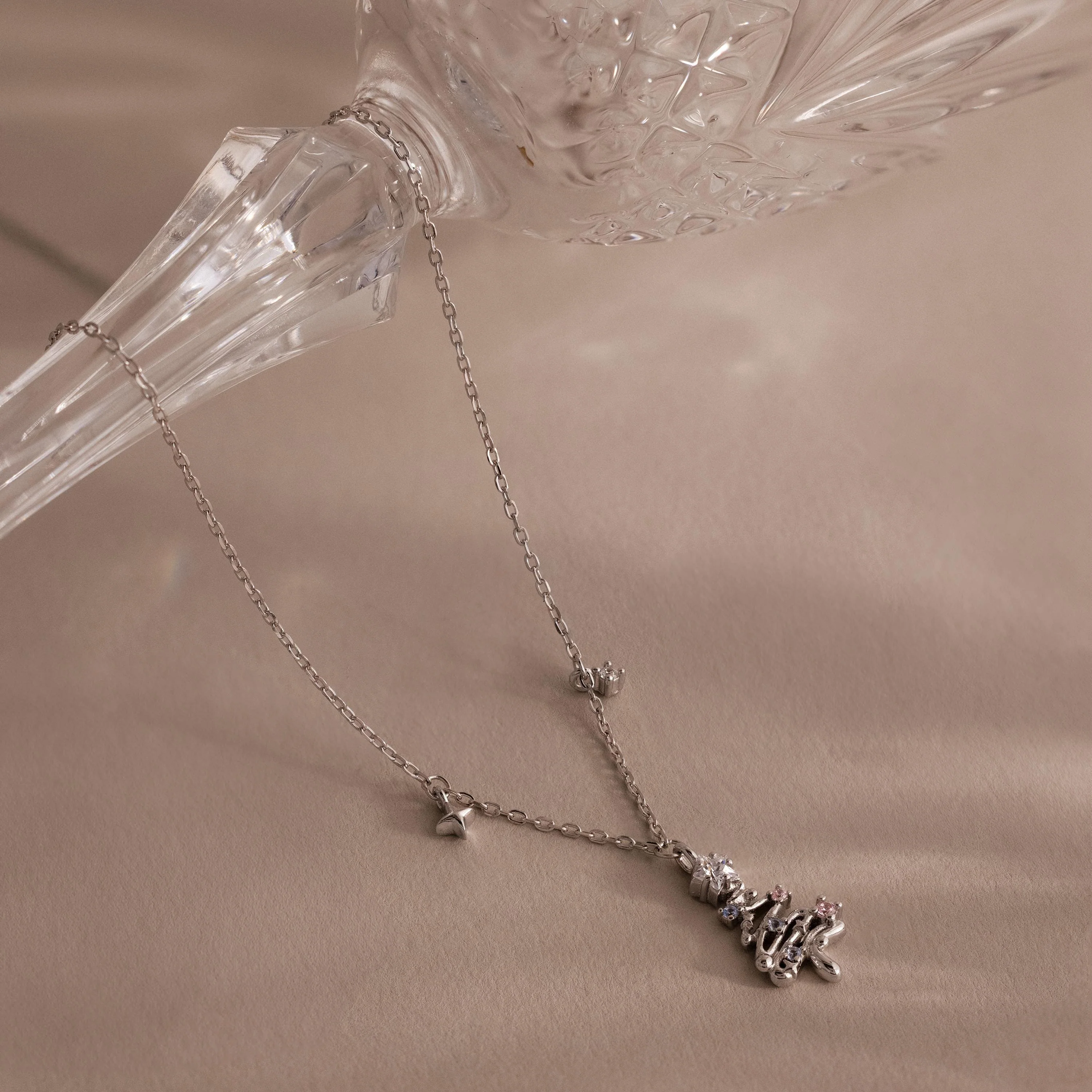 Holiday Diamond Tree Necklace in Silver - Image 3