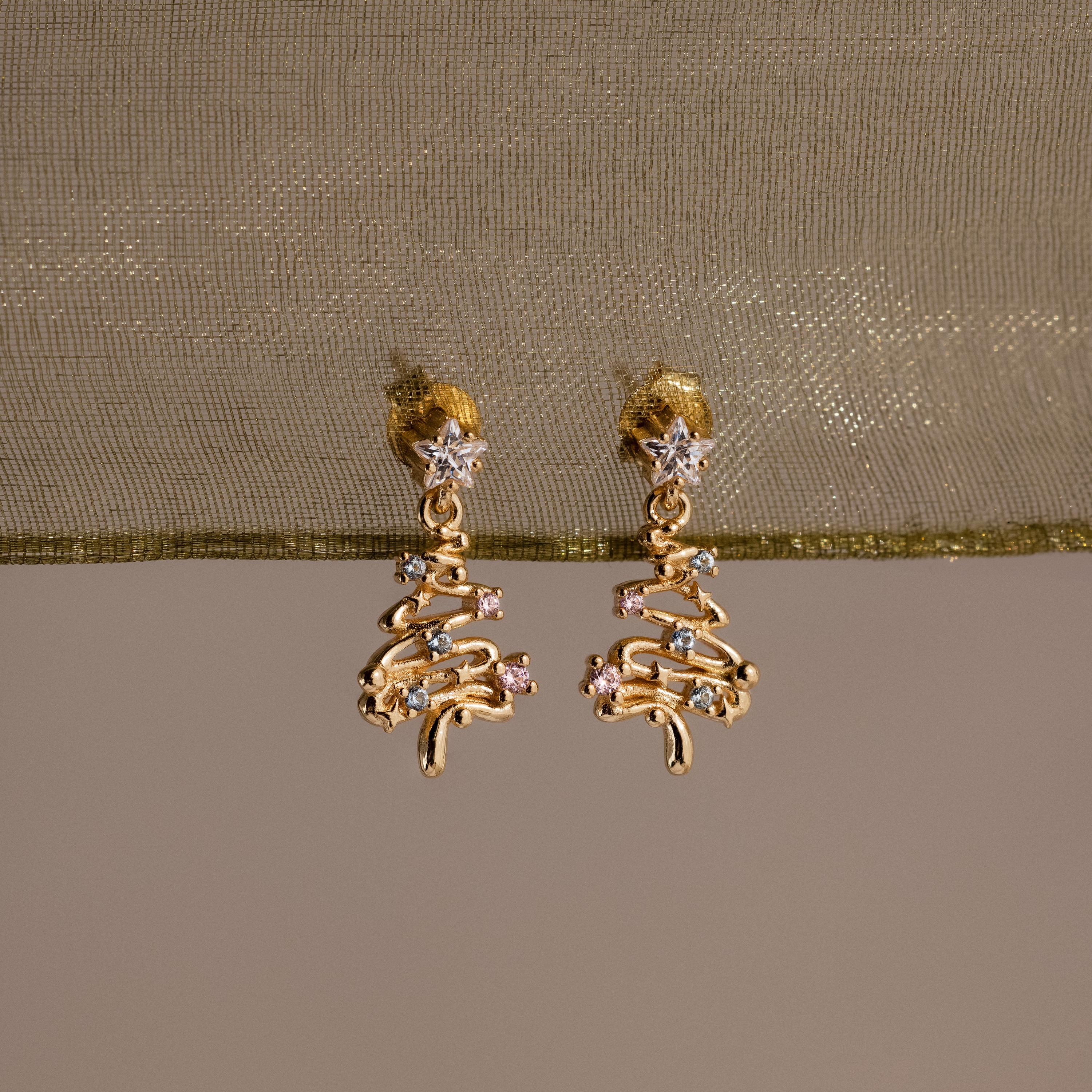 Holiday Diamond Tree Studs - Image 10