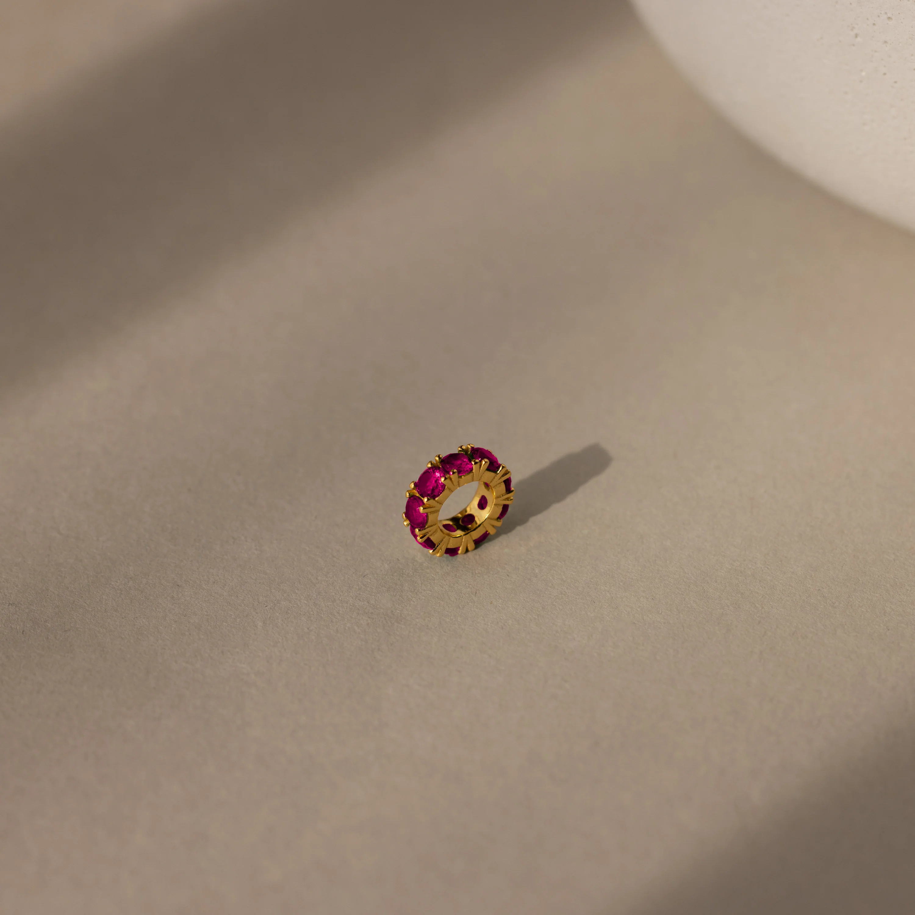Infinity Pink Ruby Charm