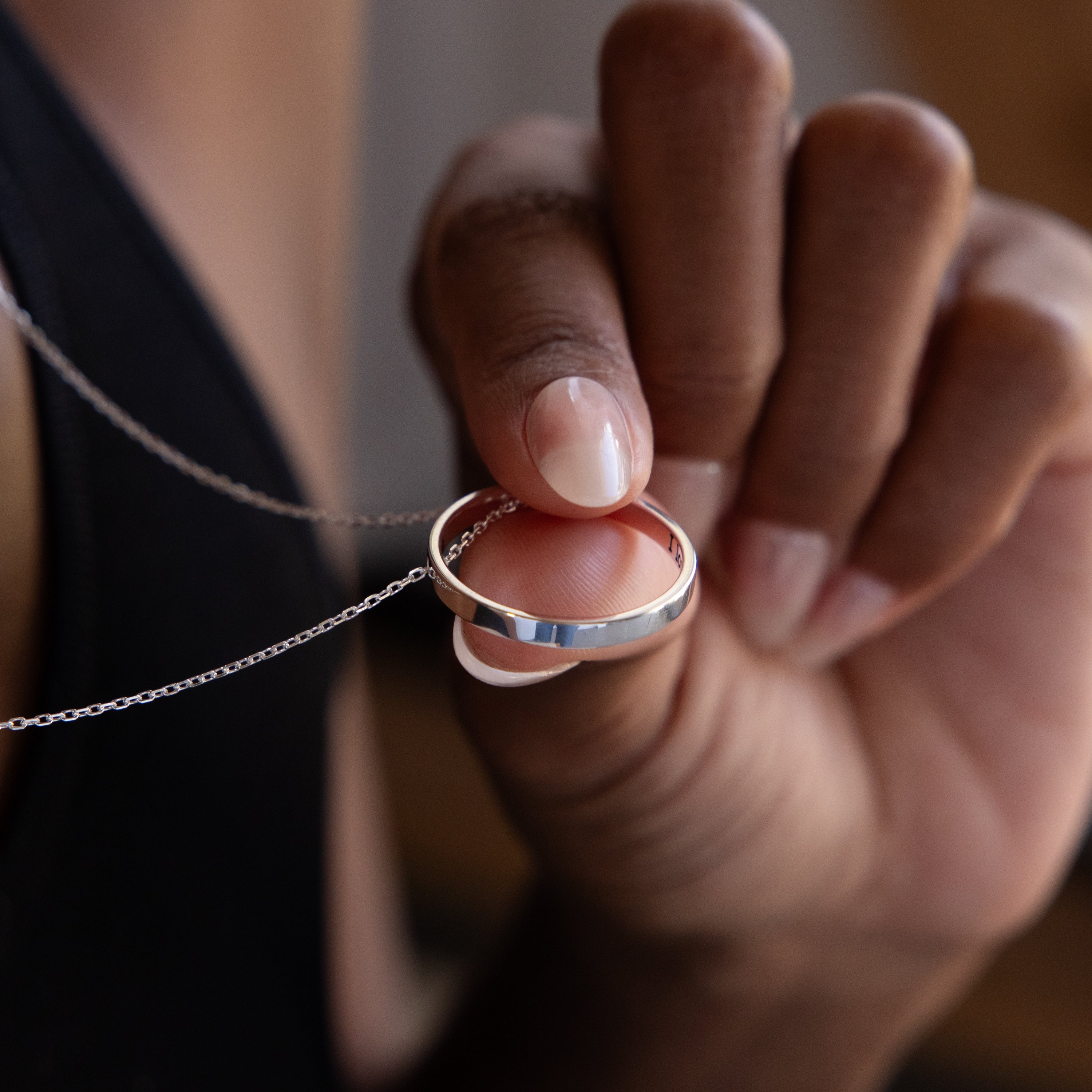 Inner Circle Necklace in Silver - Image 4