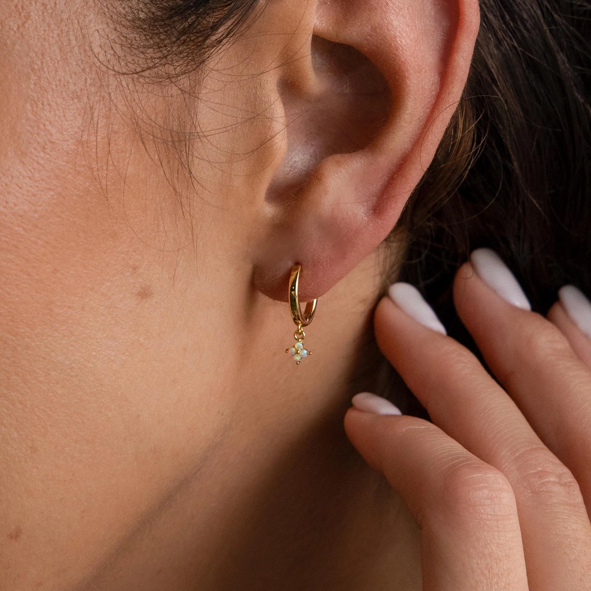 Ivy Birthstone Hoops - Image 2