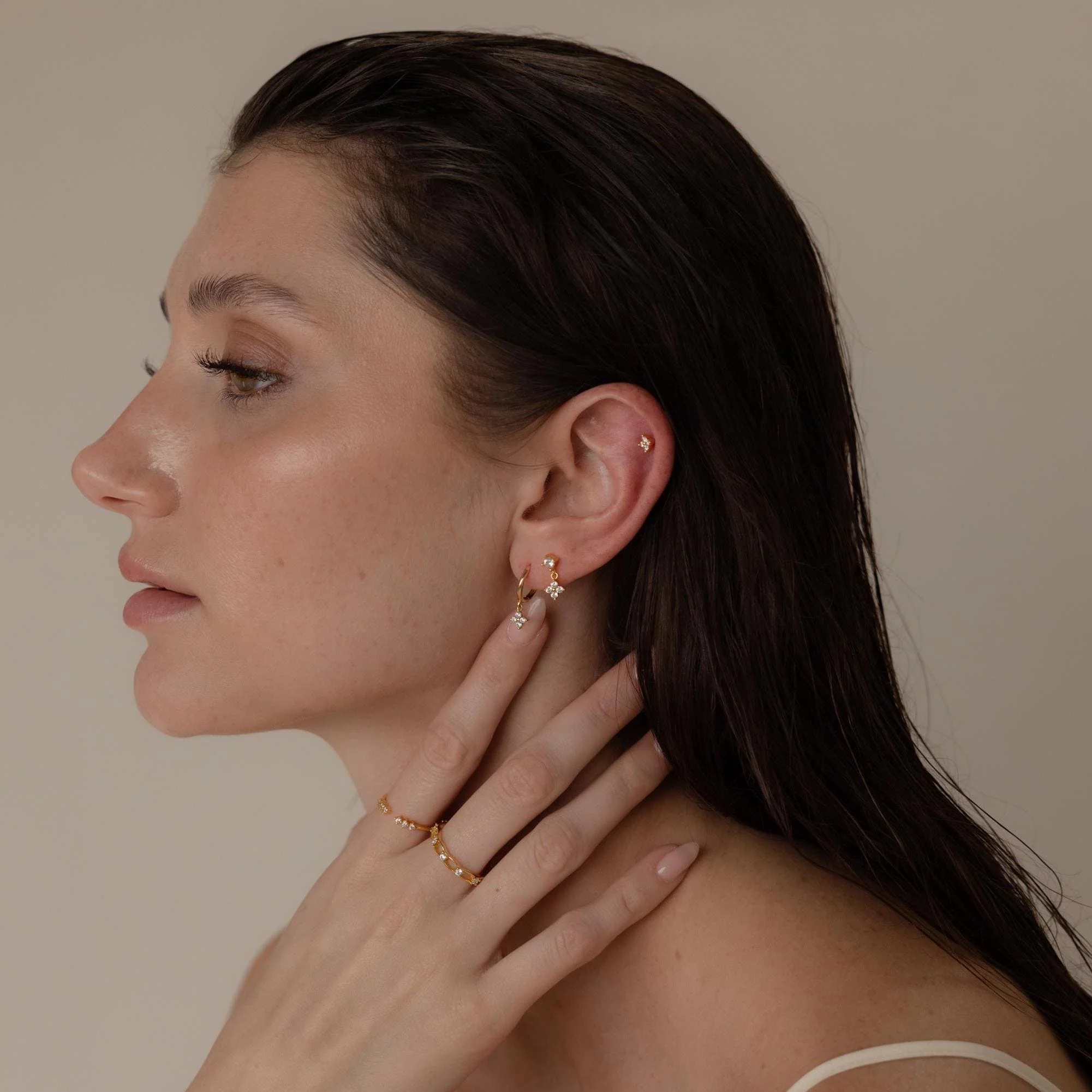 Ivy Flower Flat Back Studs - Image 6