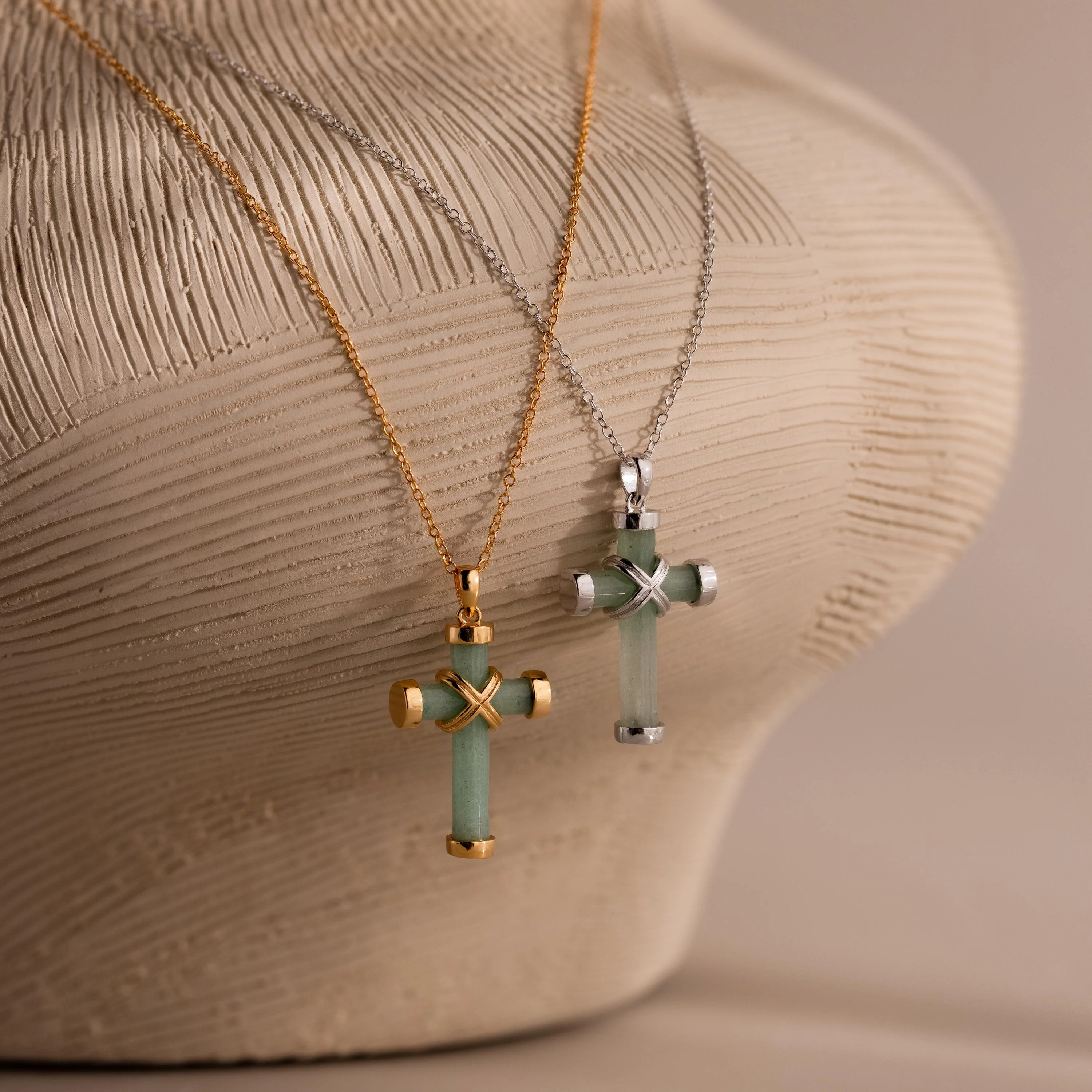 Jade Cross Necklace
