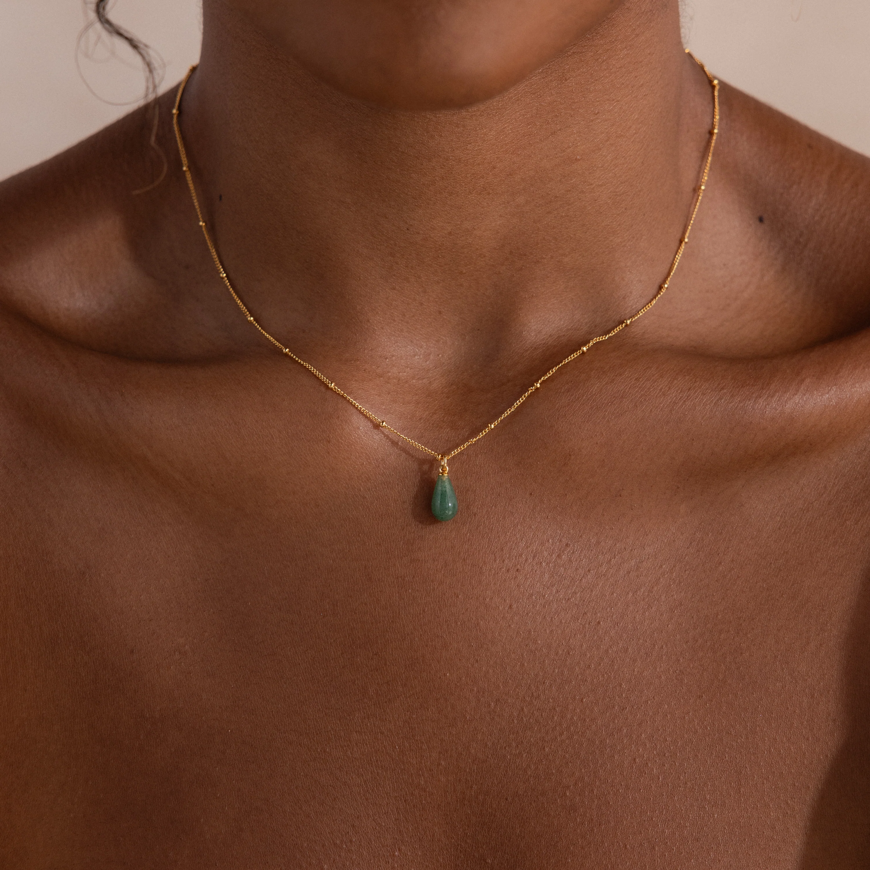 Jade Drop Necklace - Image 3
