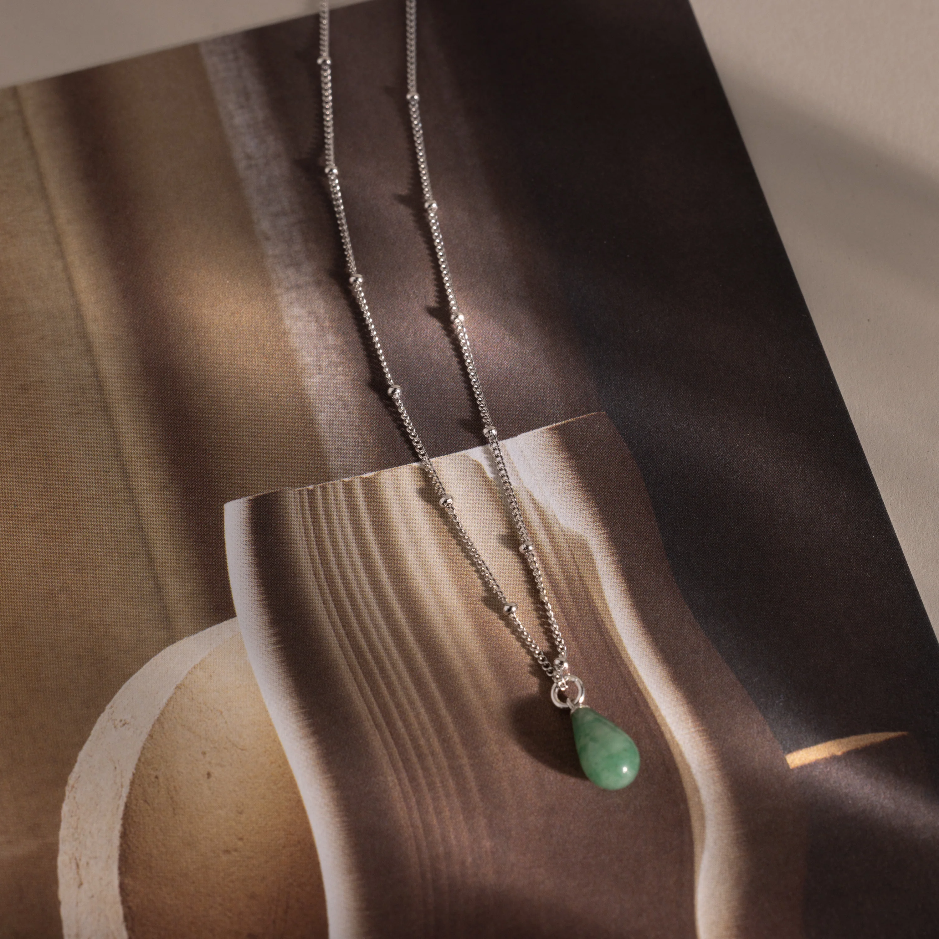 Jade Drop Necklace - Image 4