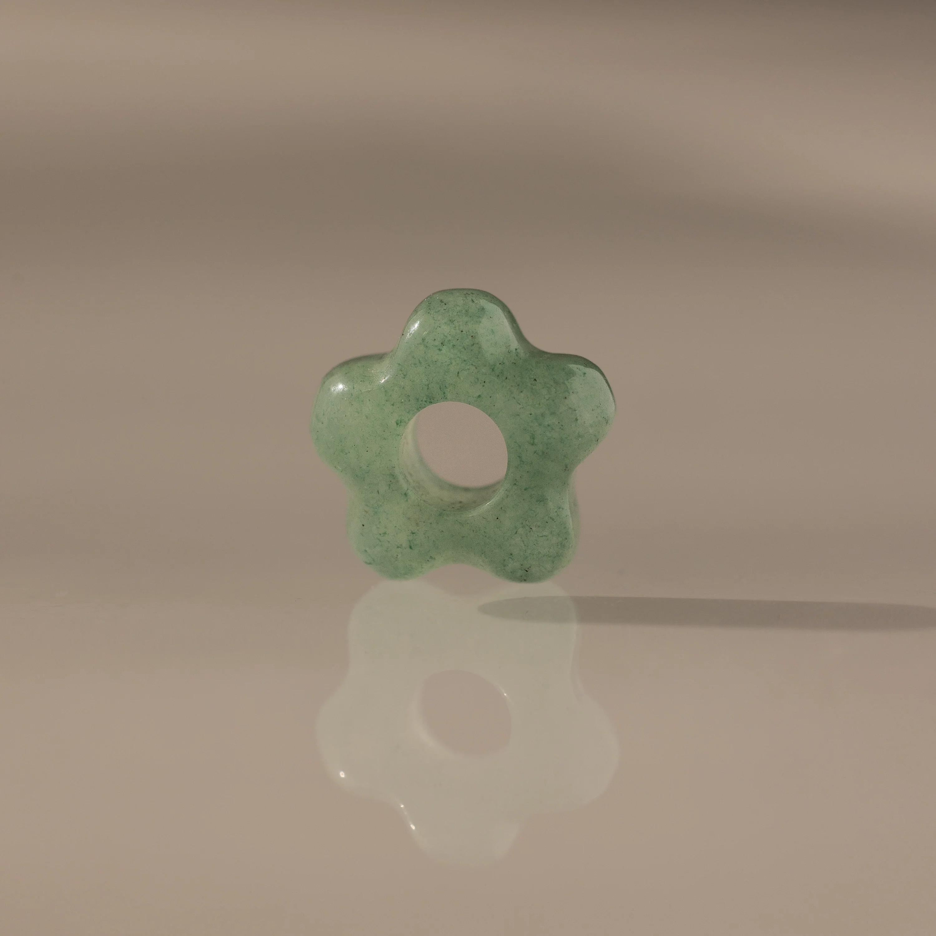 Jade Flower Spacer Charm - Image 3