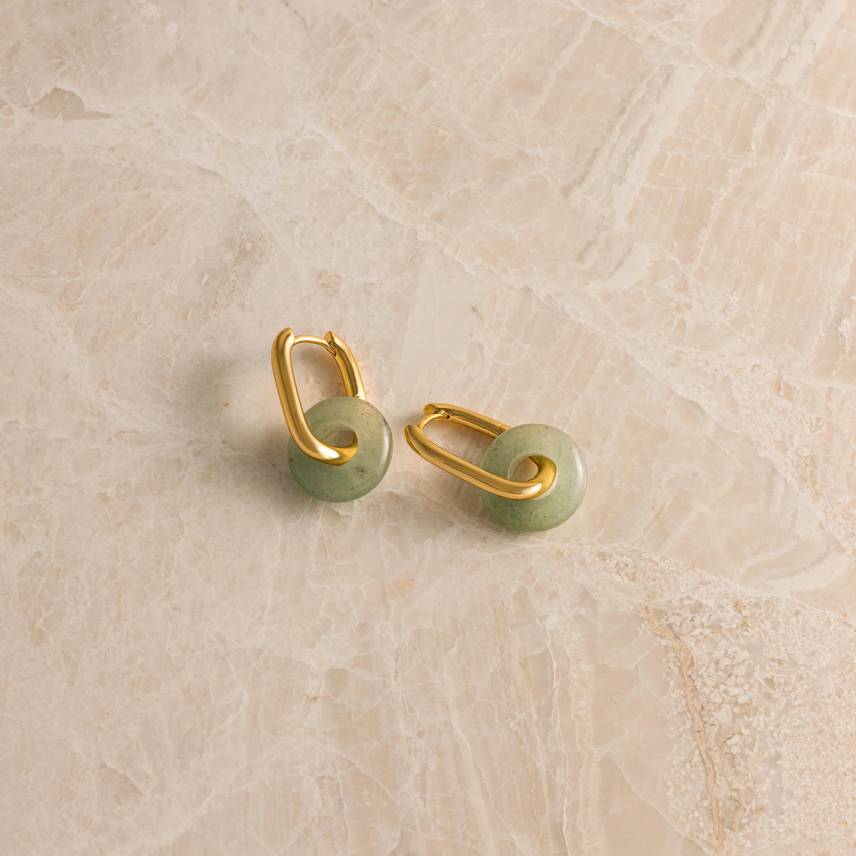 Jade Link Hoops - Image 7