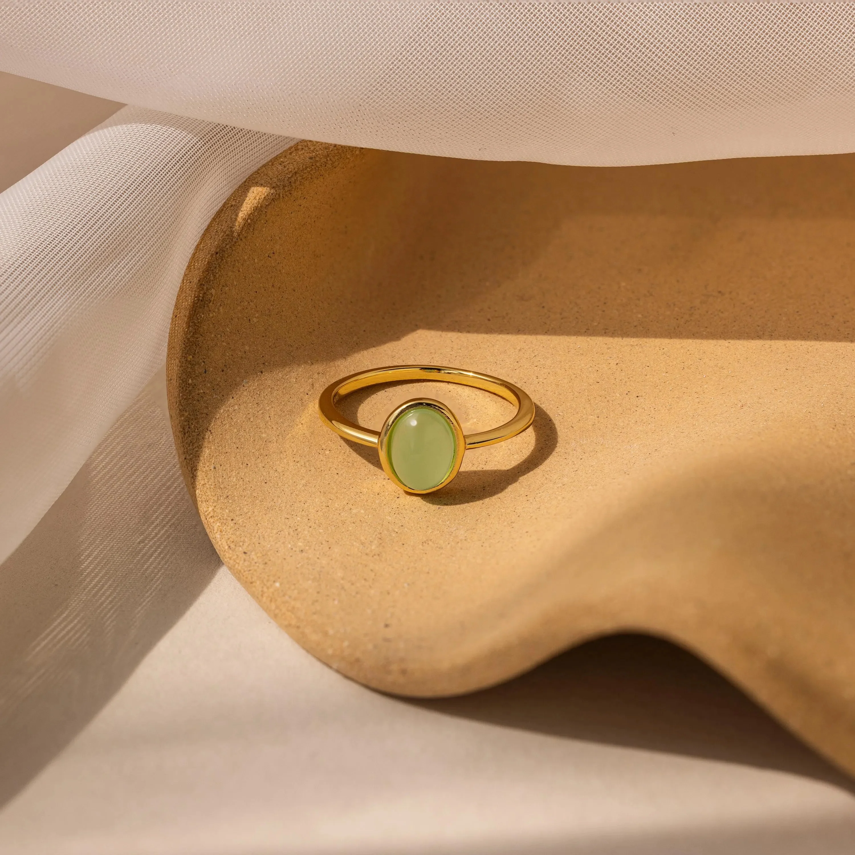 Jade Oval Ring - Image 7