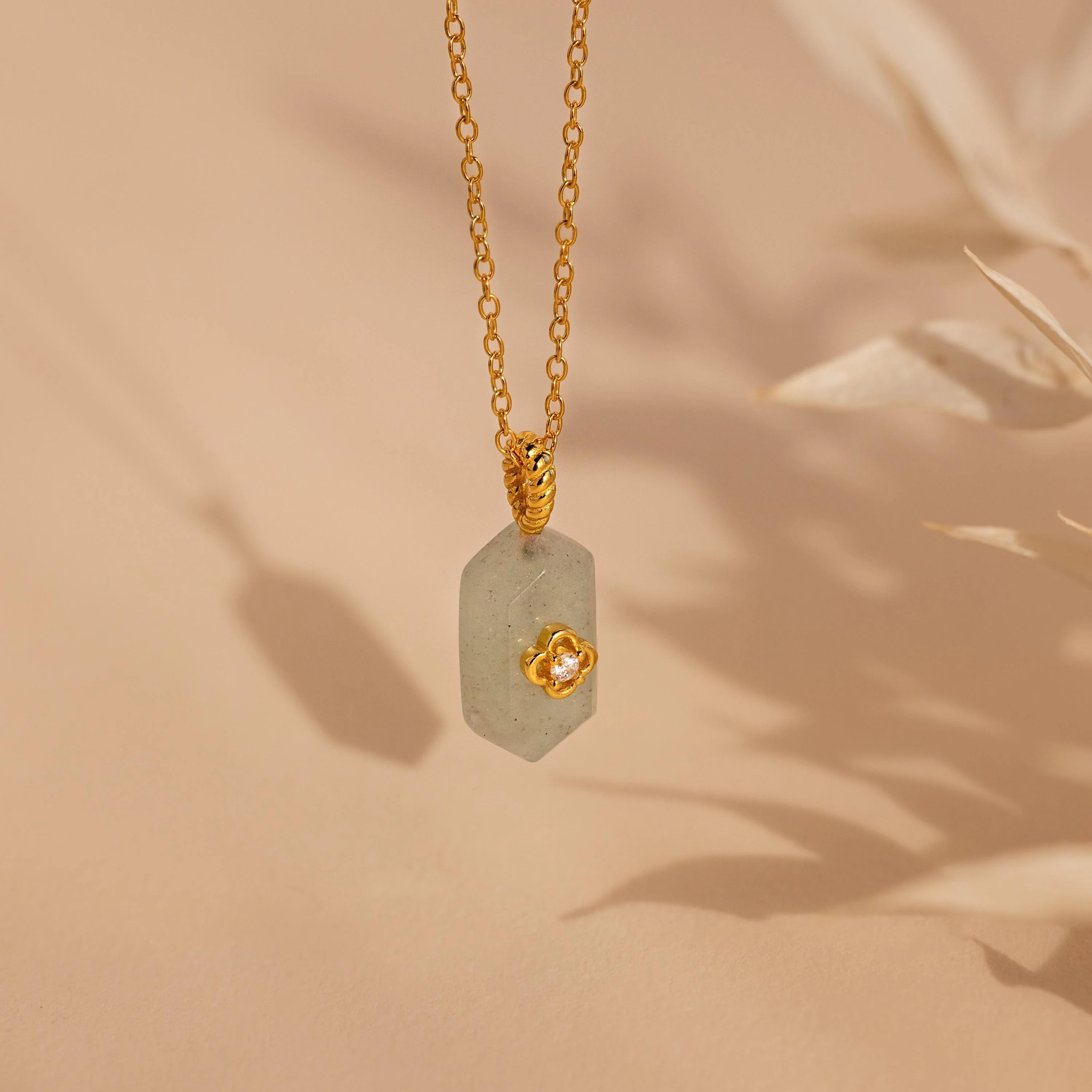 Jade Prism Necklace - Image 3