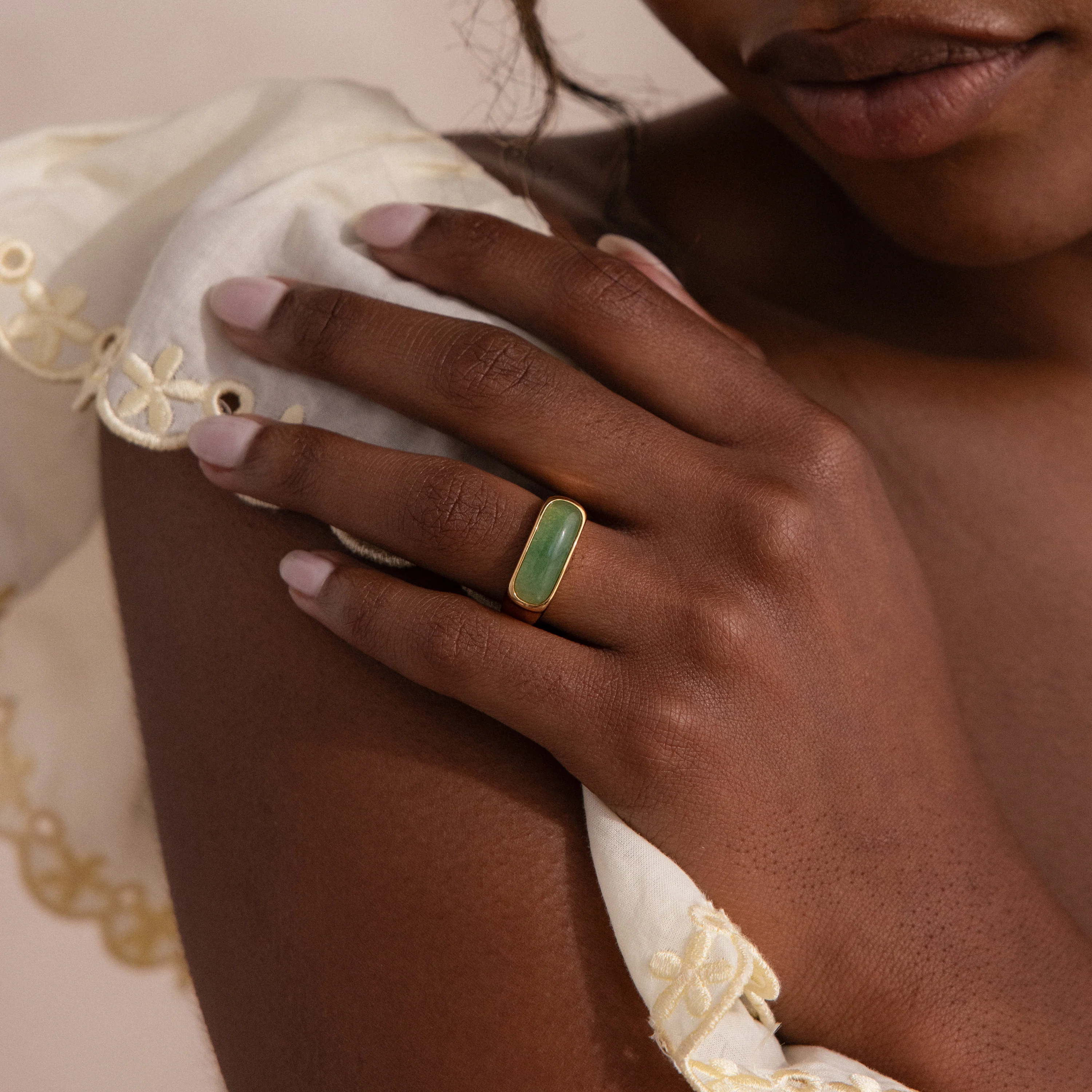 Jade Signet Ring - Image 4