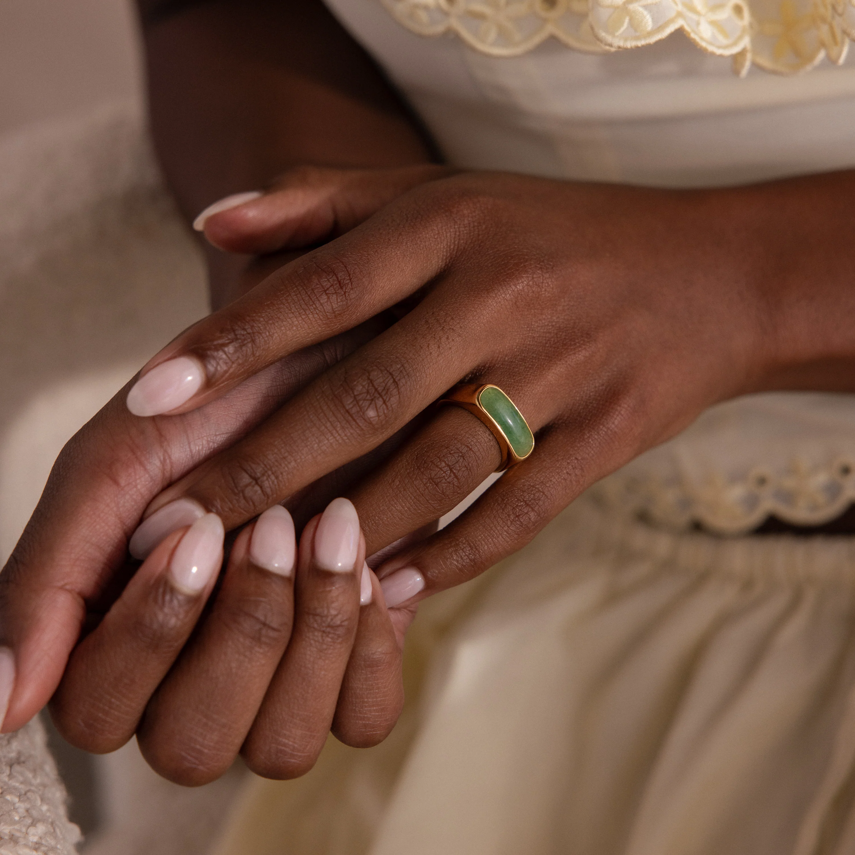 Jade Signet Ring - Image 8
