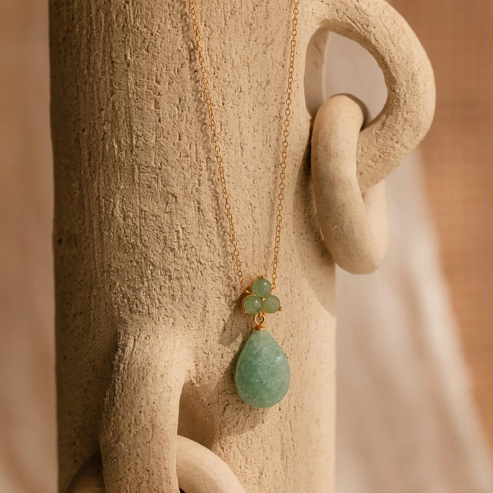Jade Teardrop Necklace - Image 7
