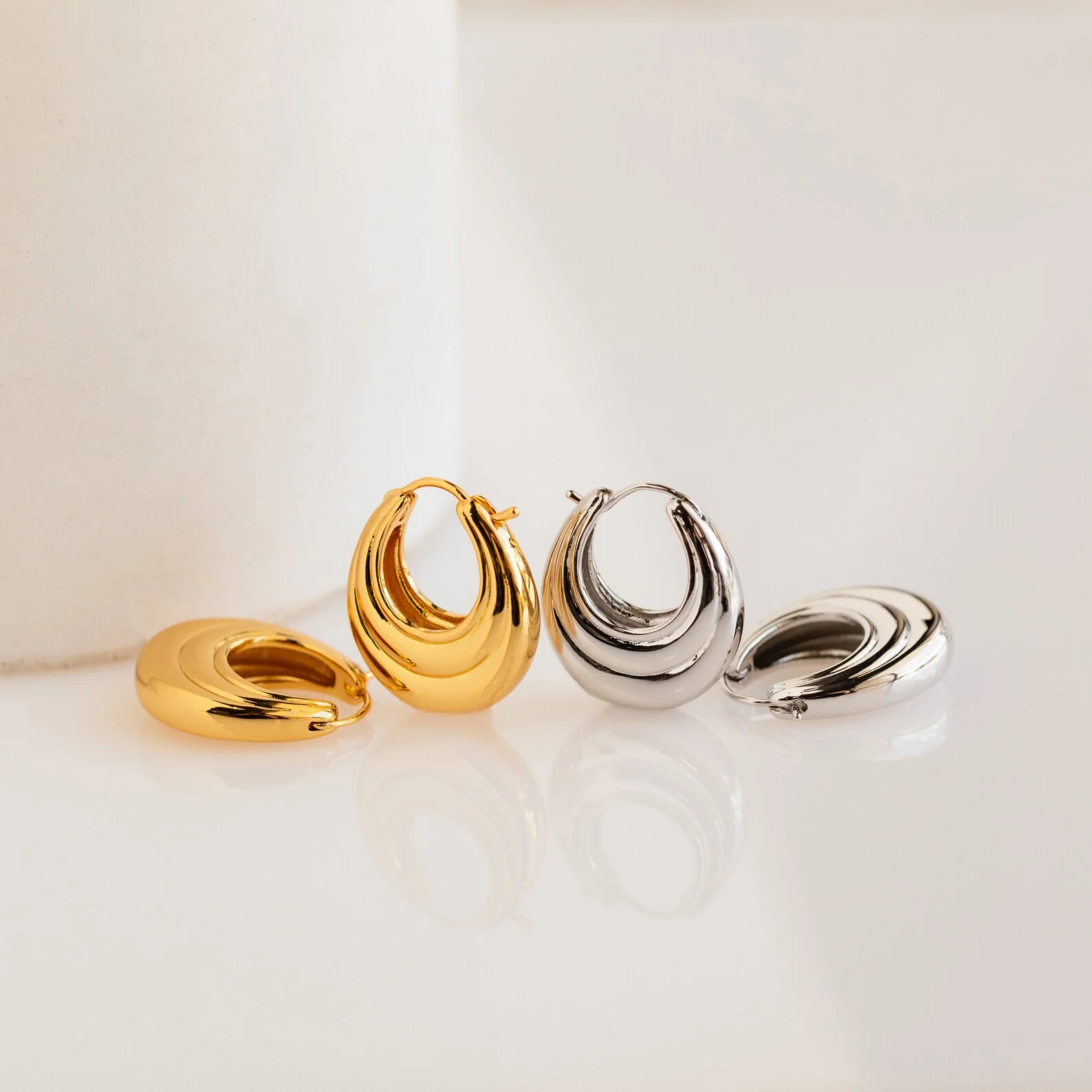 Katrina Ribbed Hoops - Image 5