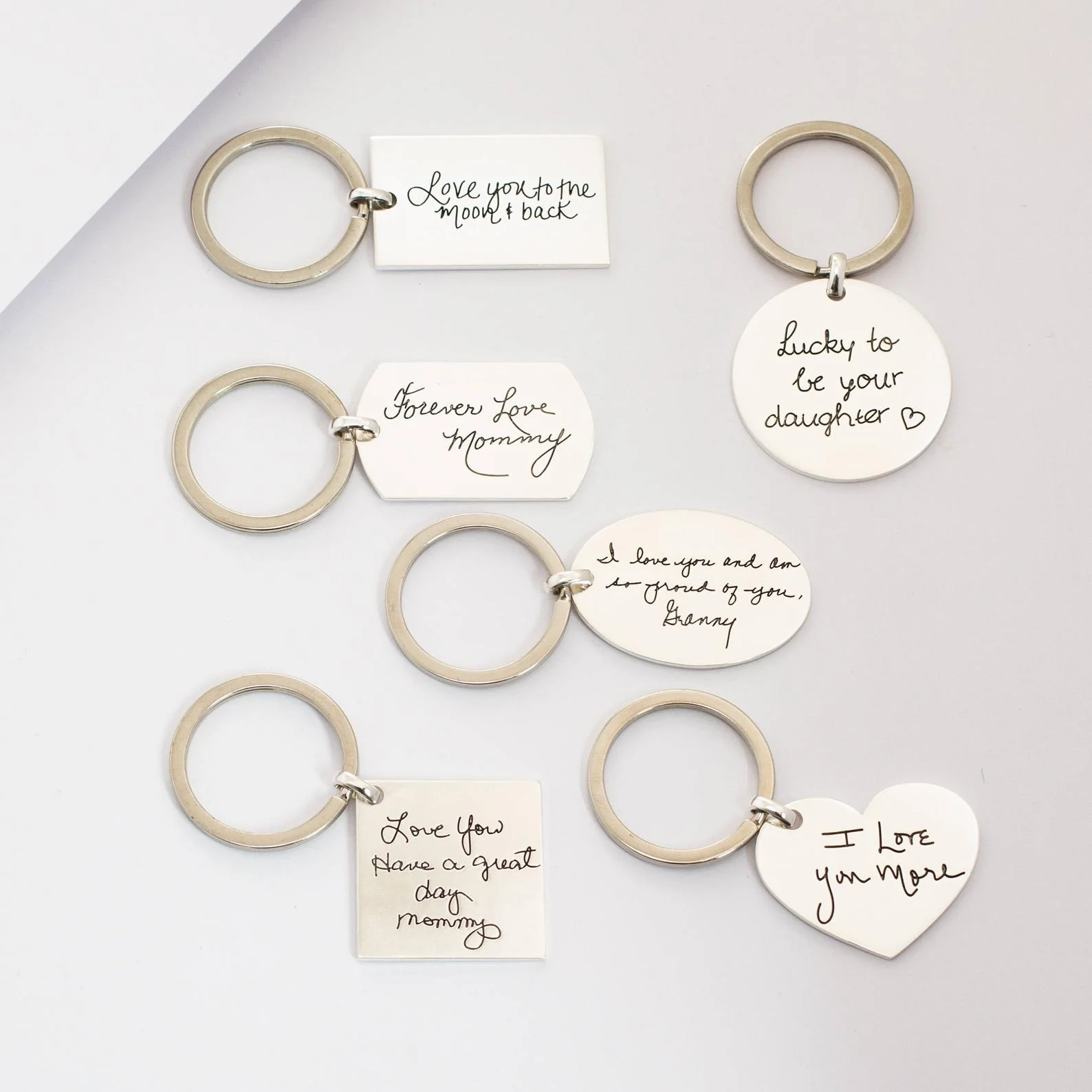 Handwriting Heart Keychain - Image 3