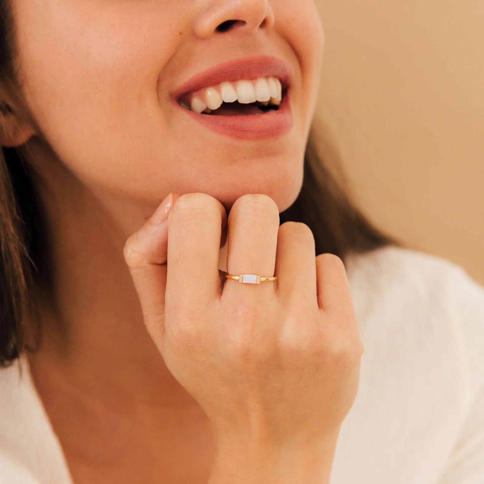 Kiera Opal Baguette Ring - Image 2