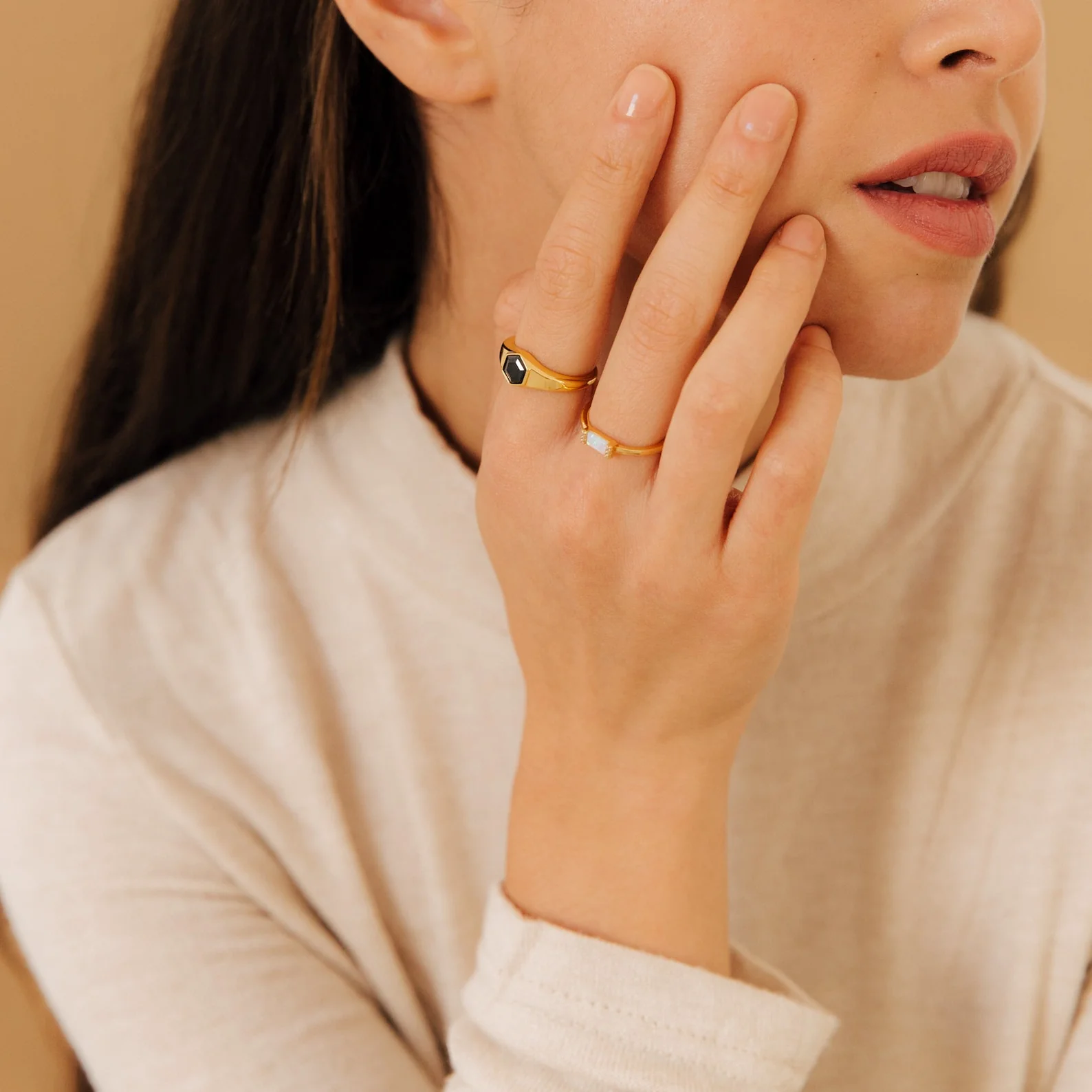 Kiera Opal Baguette Ring - Image 5