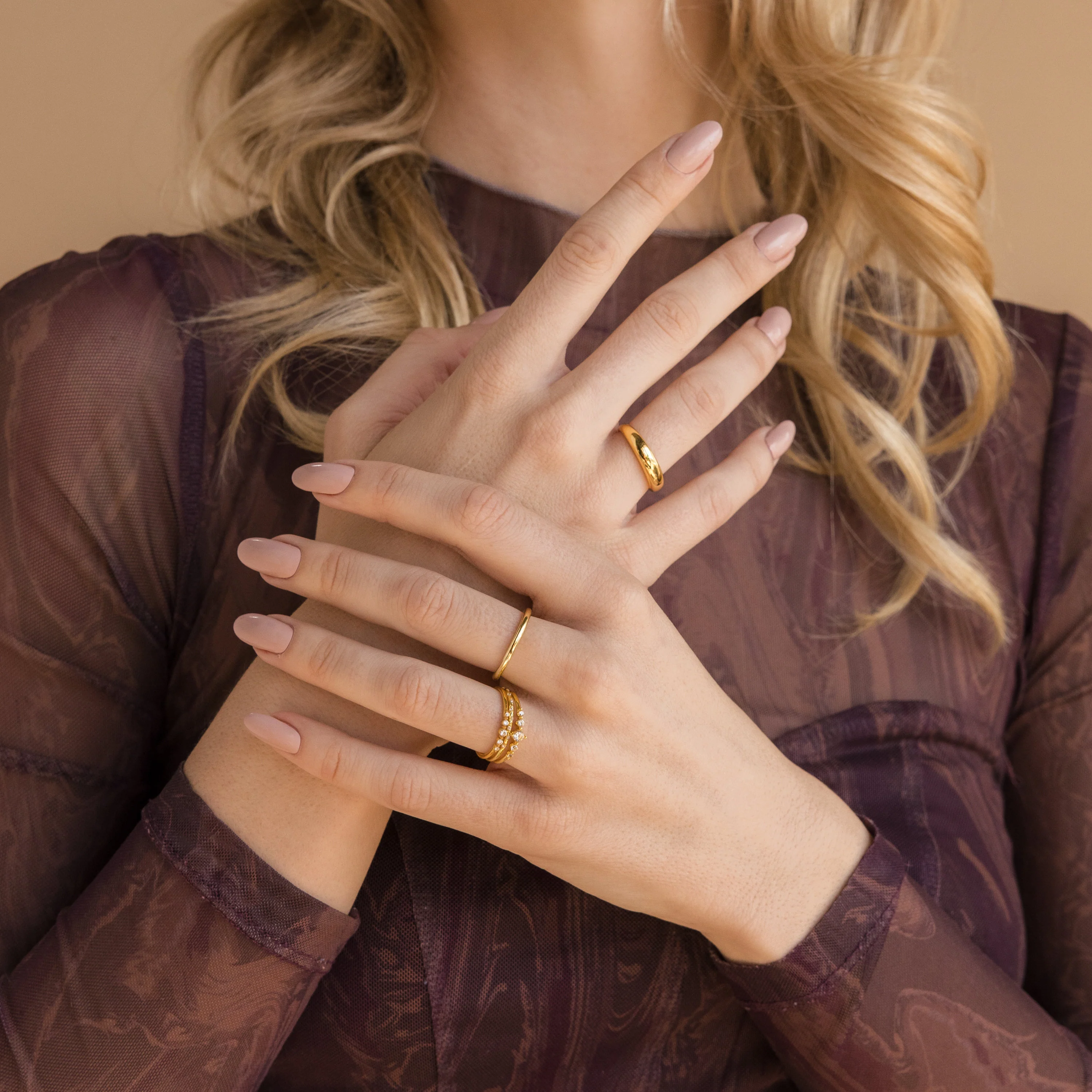 Lace Birthstone Rings Set - Image 6