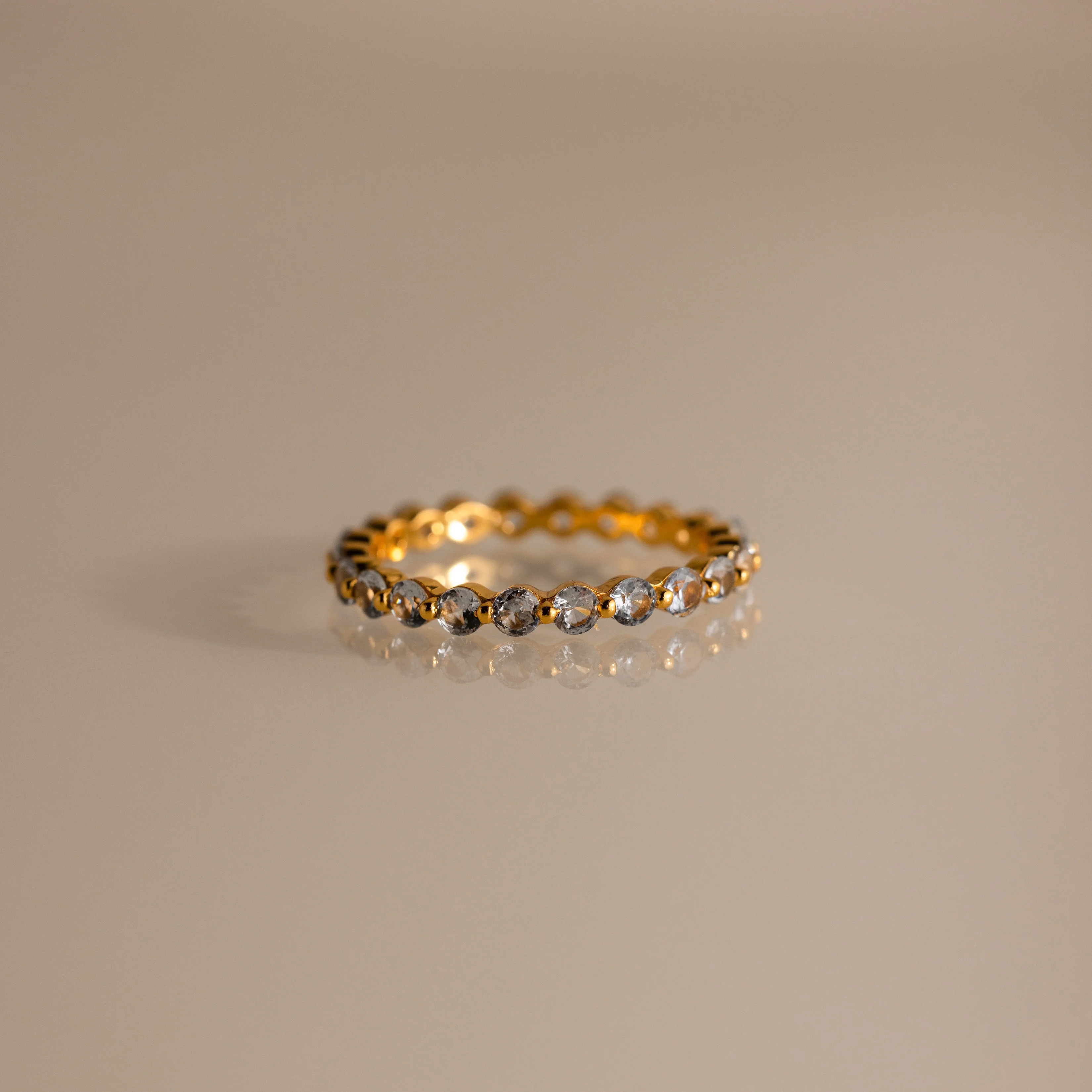 Lace Eternity Birthstone Ring - Image 3