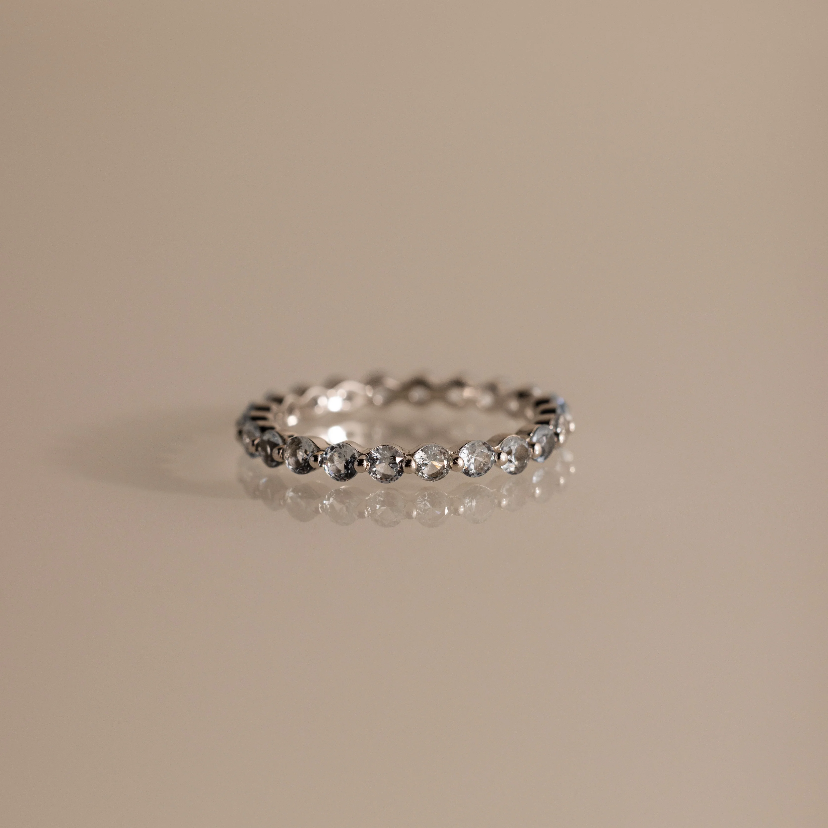 Lace Eternity Aquamarine Ring - Image 3