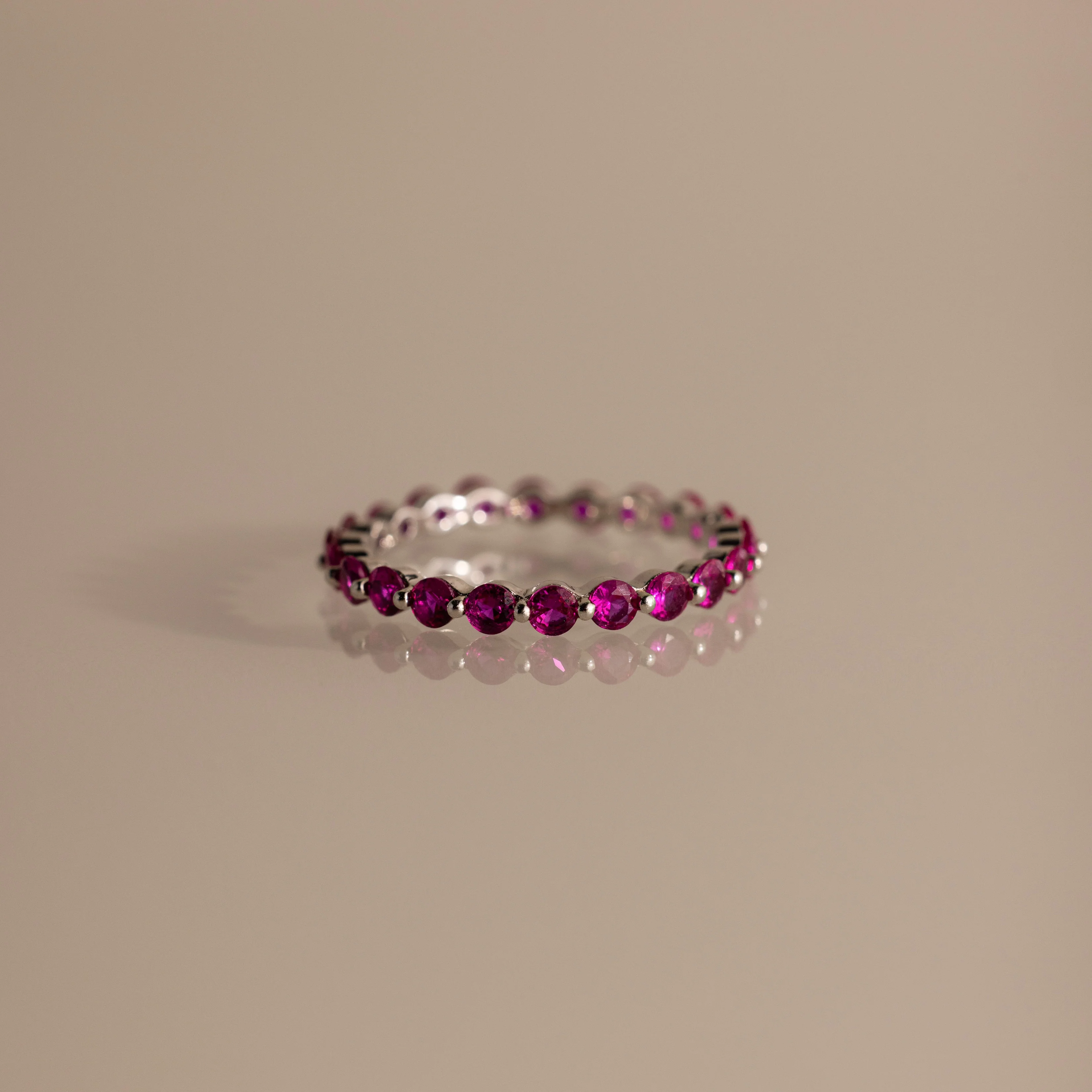 Lace Eternity Ruby Ring - Image 3
