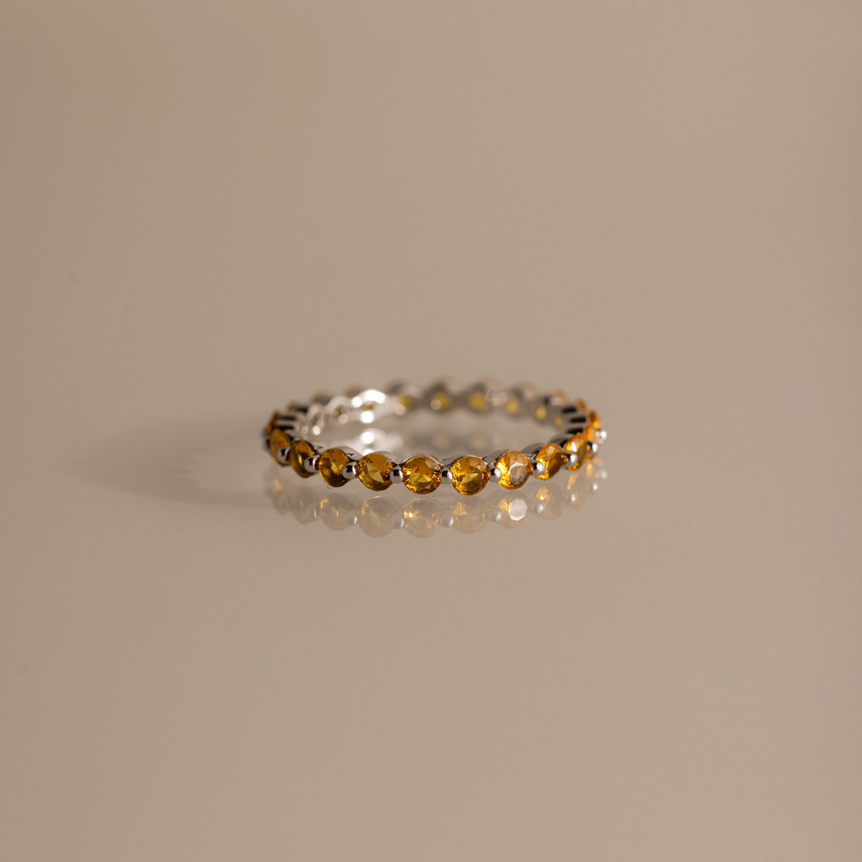 Lace Eternity Topaz Ring - Image 3