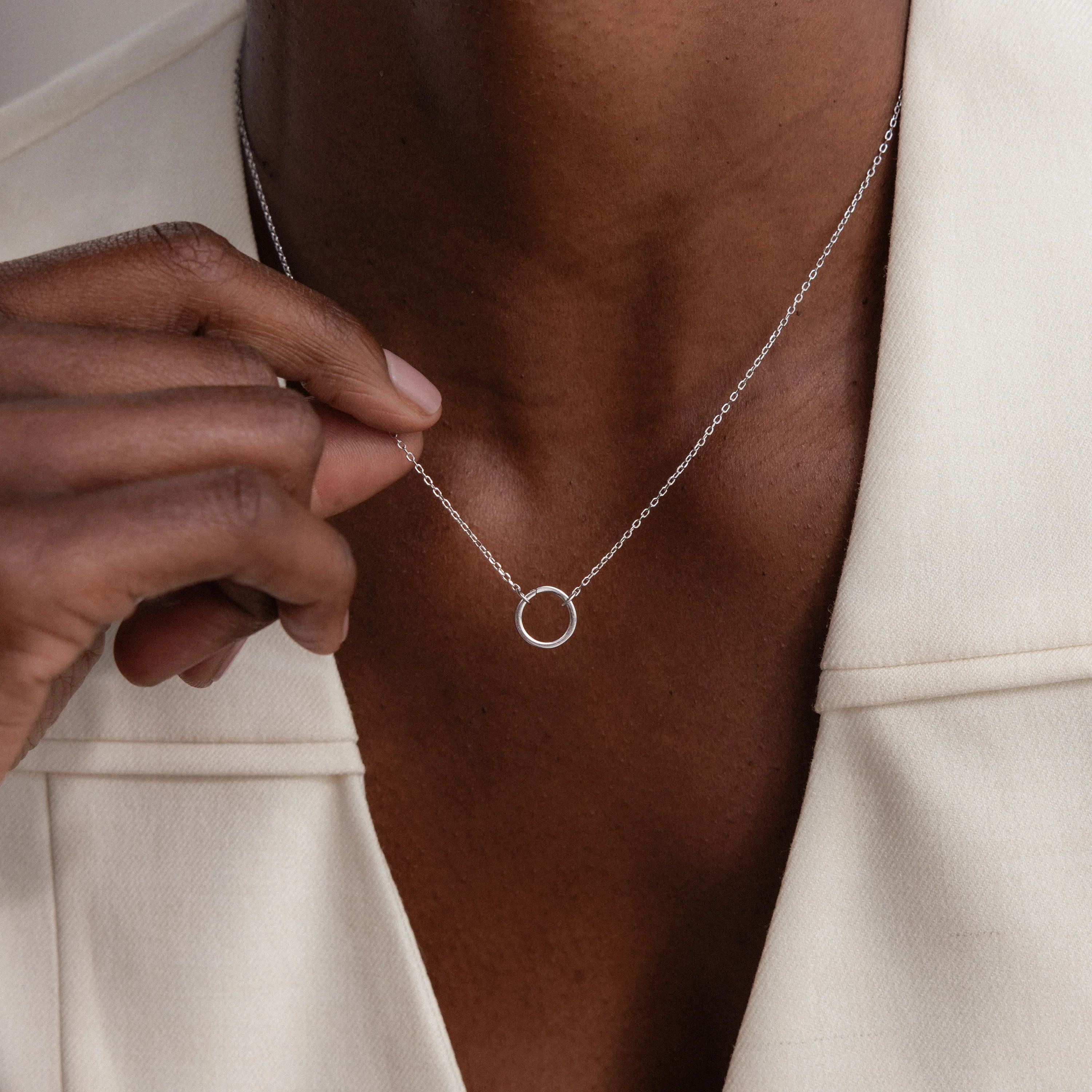 Large Rolo Clasp Necklace - Image 5