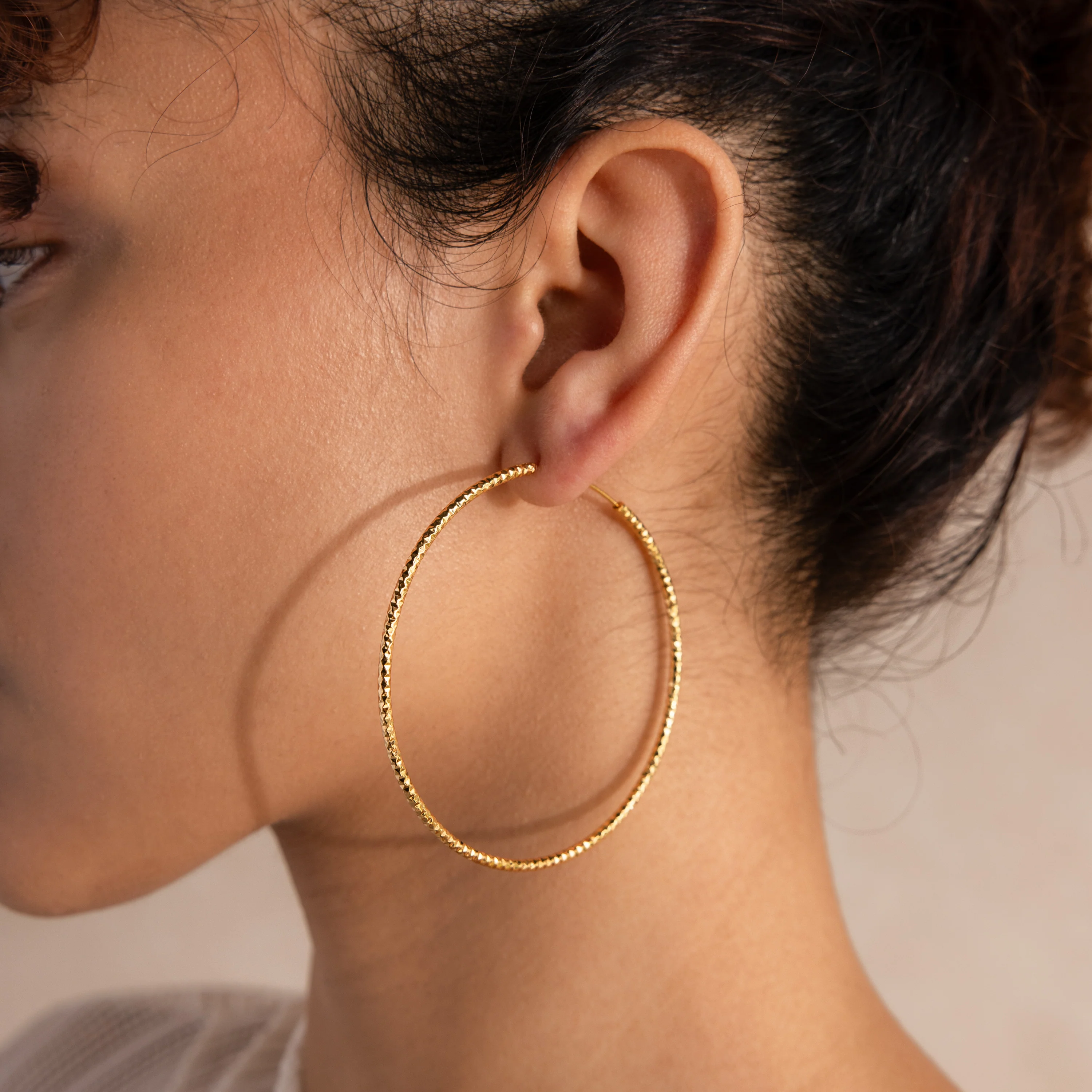Large Sparkle Hoops - Image 2