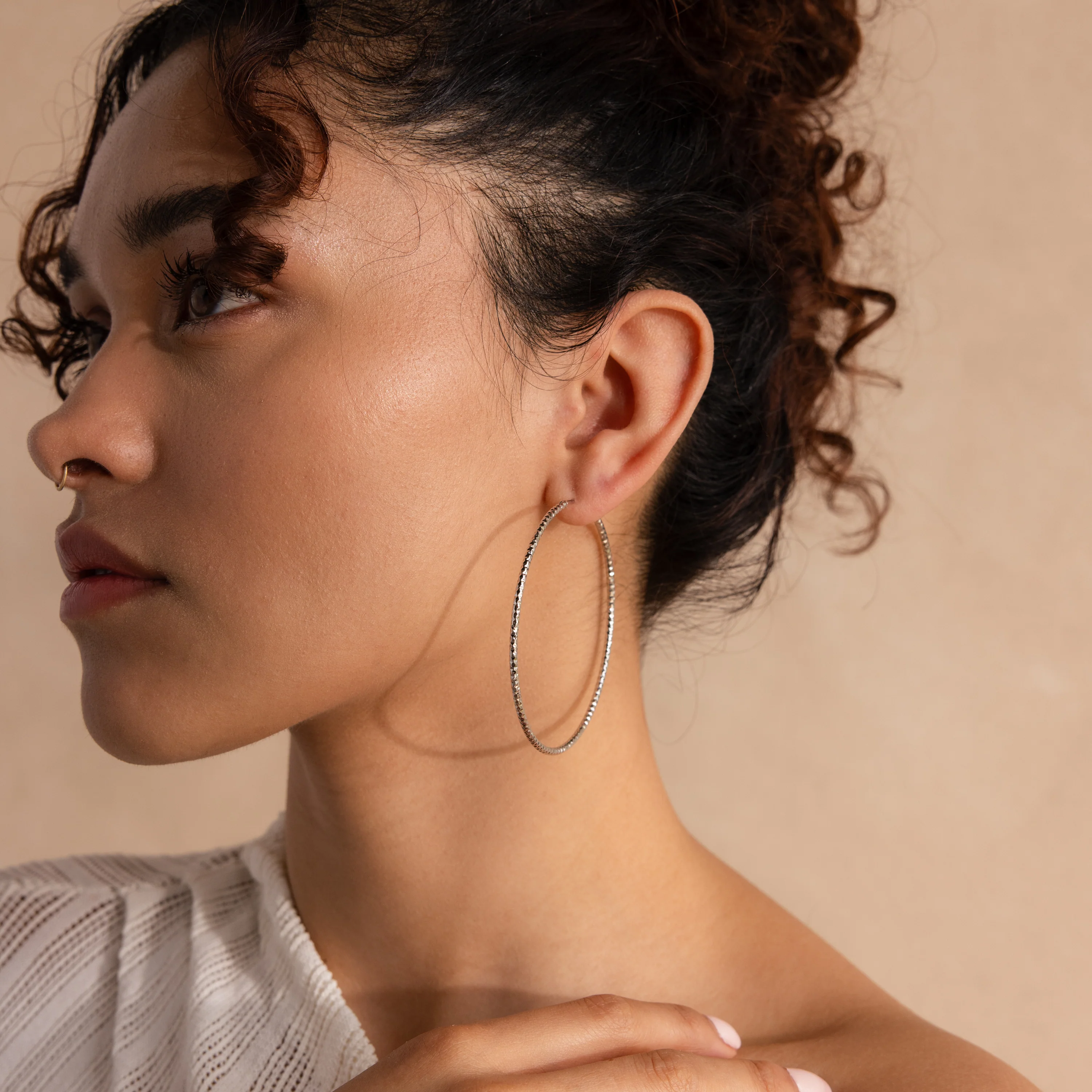 Large Sparkle Hoops - Image 4