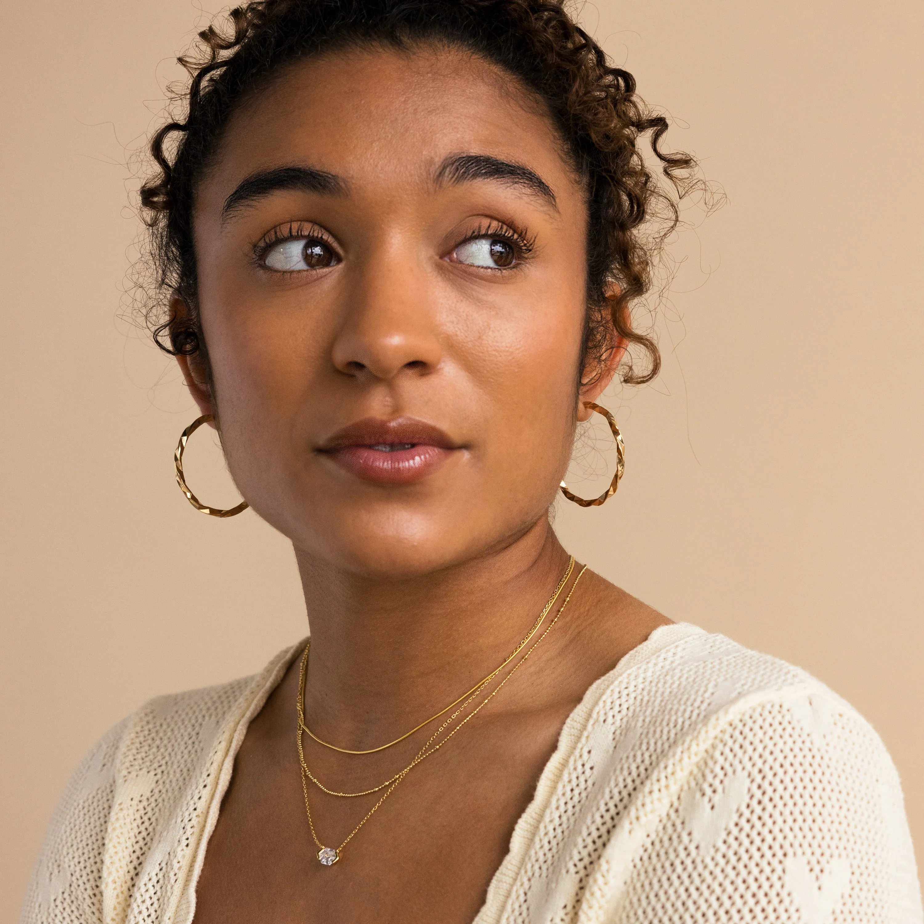Large Twisted Hoops - Image 6